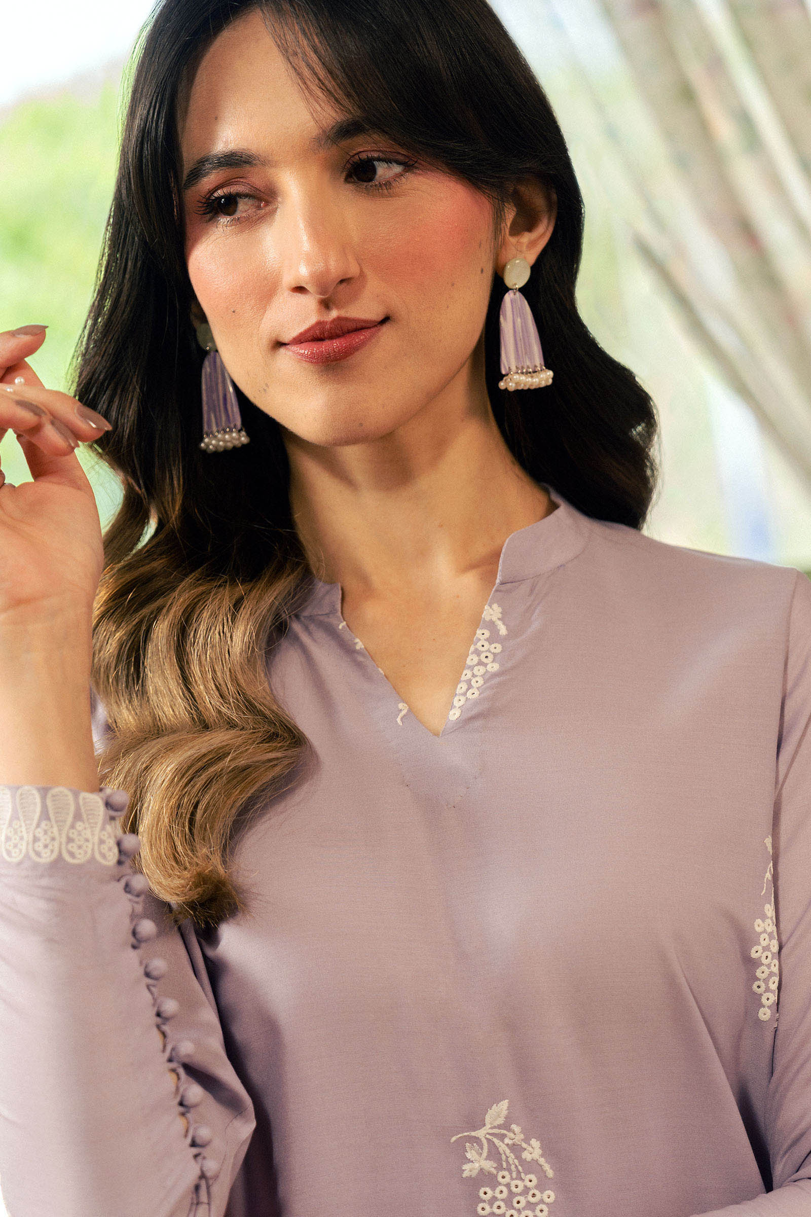 2 Pc Embroidered Arabic Lawn Suit - Image 3
