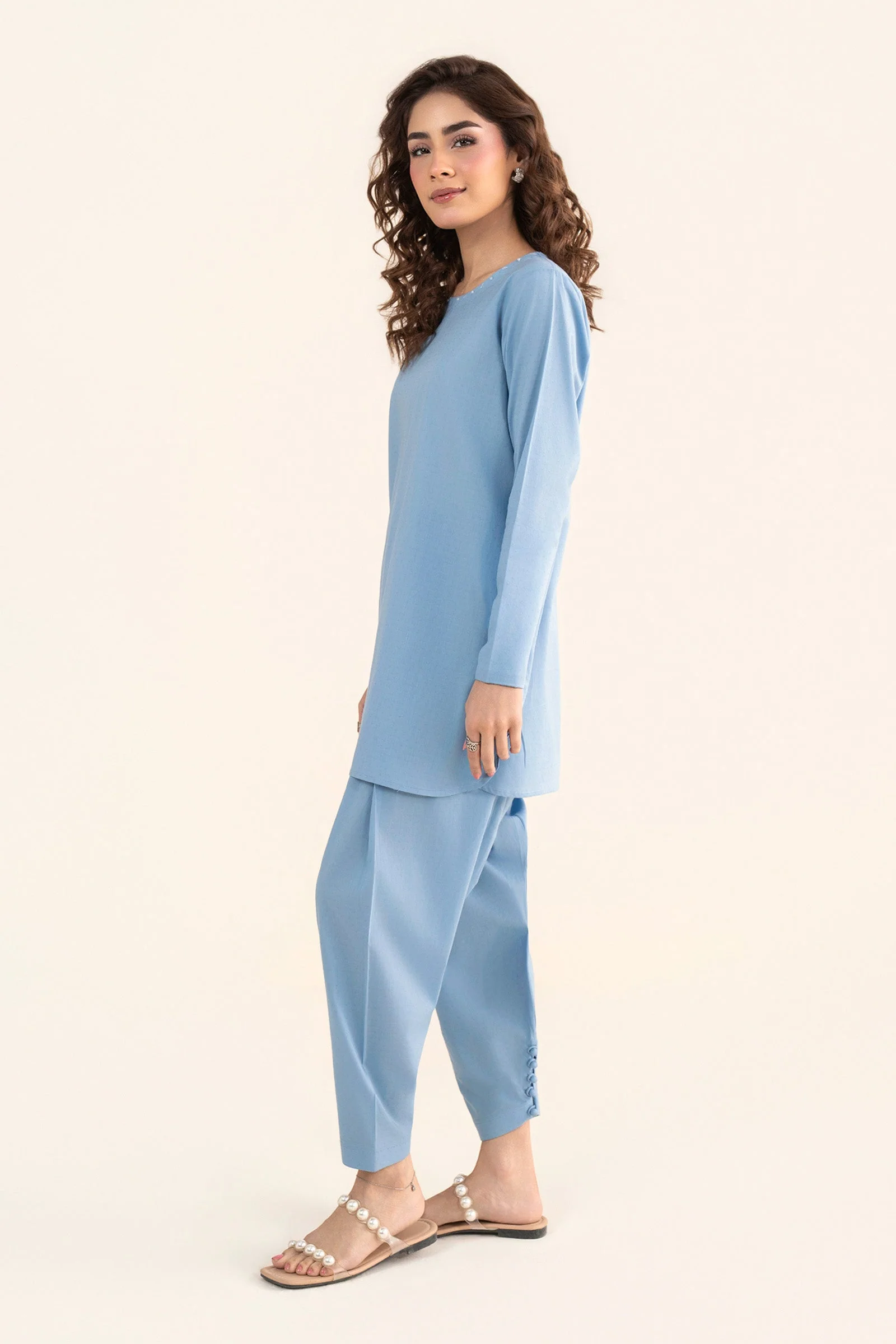 2 Pc Dyed Dobby Cotton Suit - Image 6