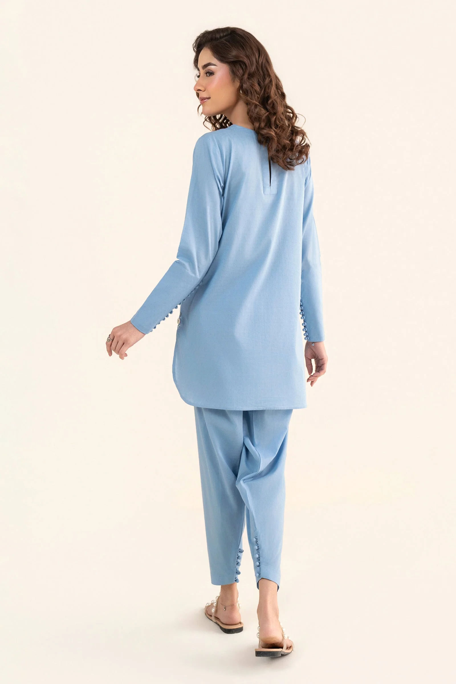 2 Pc Dyed Dobby Cotton Suit - Image 7
