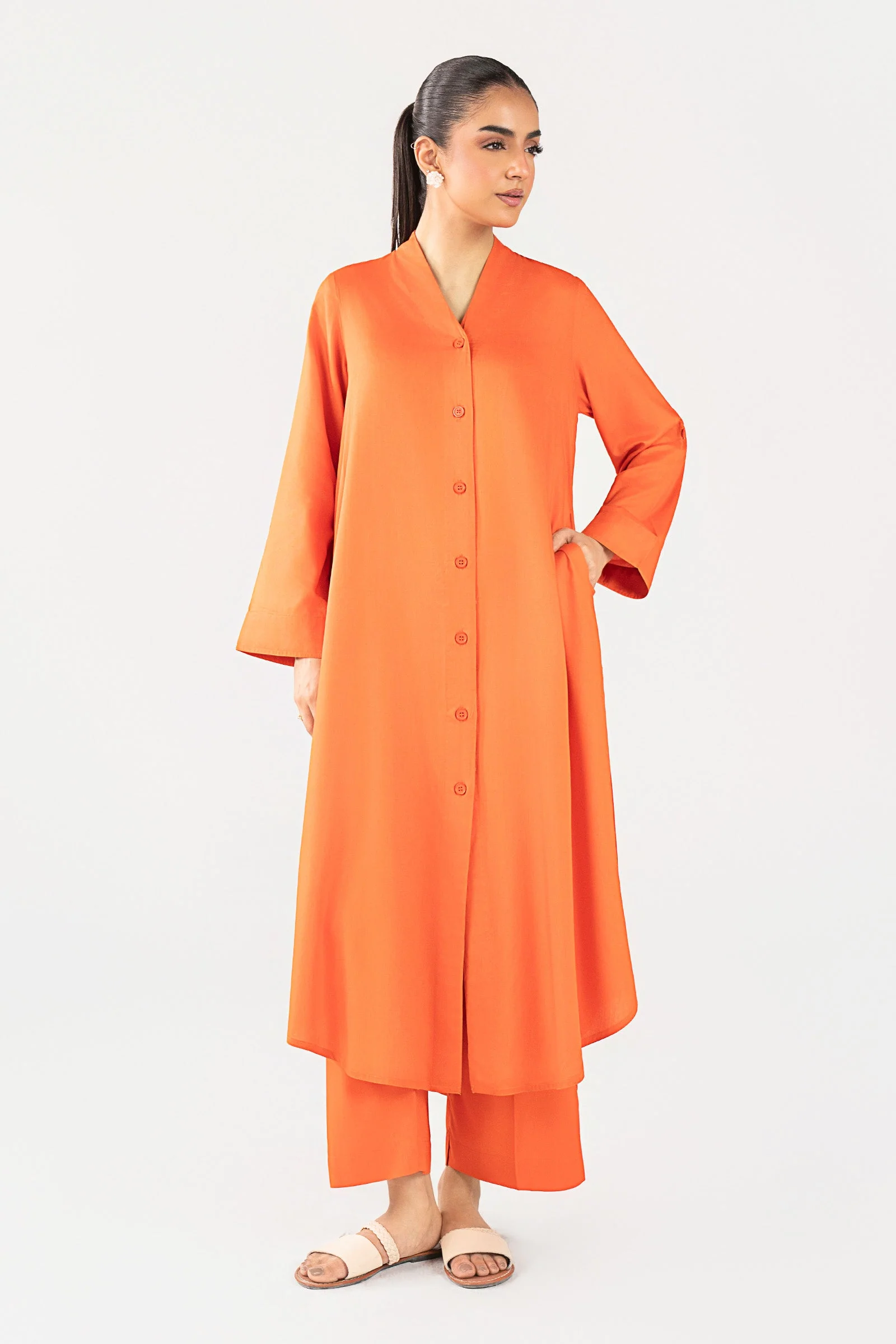 2 Pc Dyed Arabic Lawn Suit - Image 2