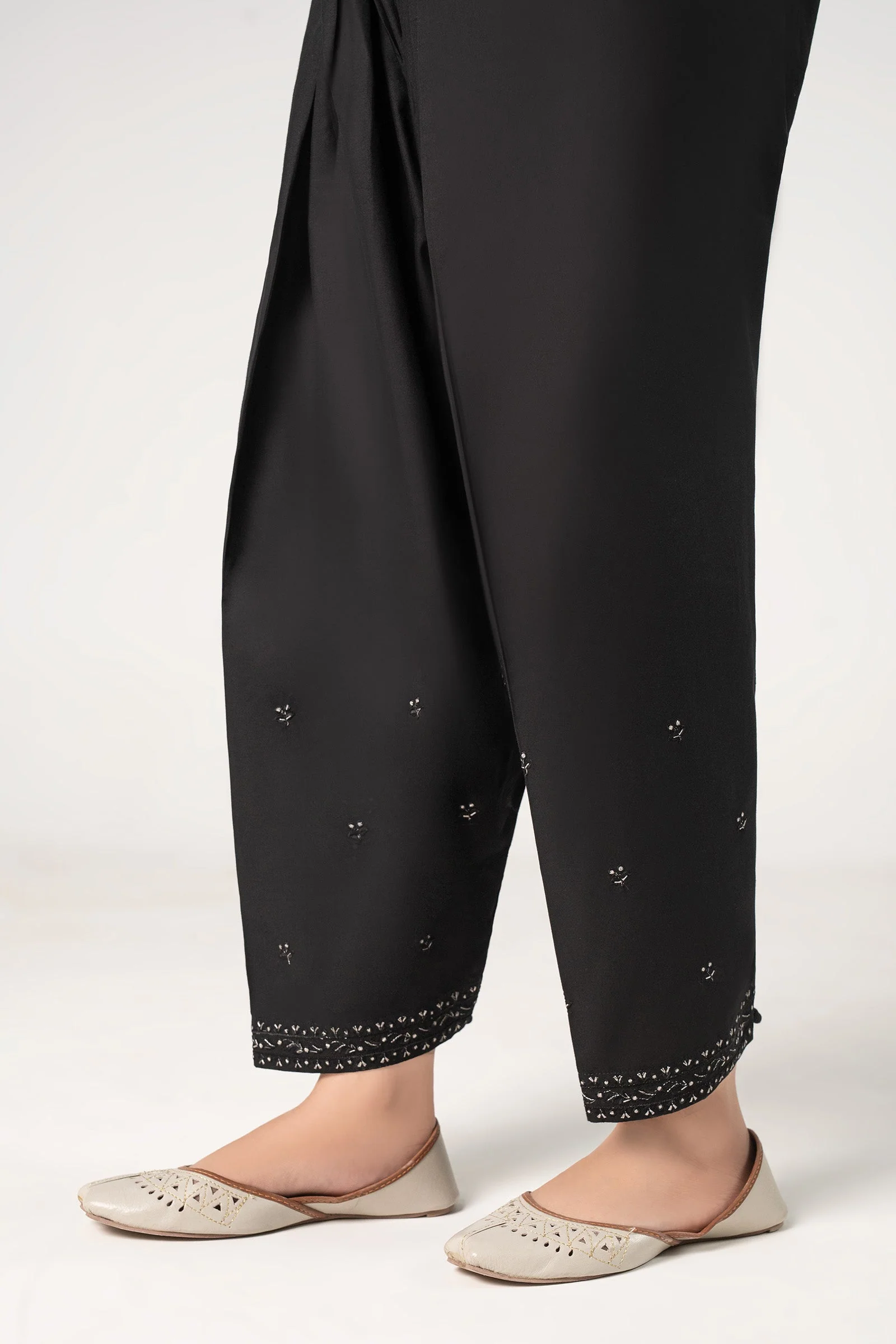 Embroidered Cambric Trouser - Image 3