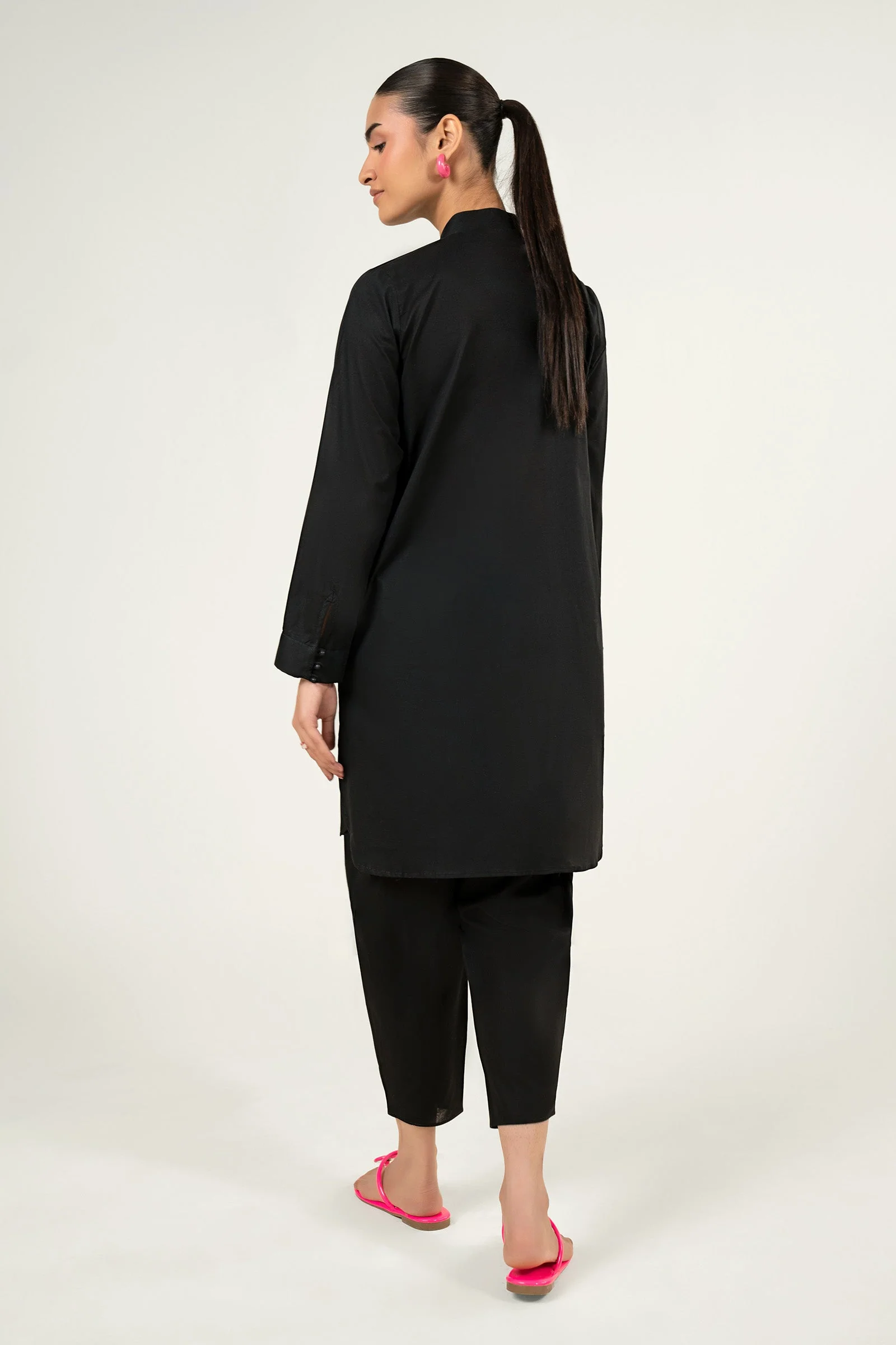 2 Pc Dyed Slub Lawn Suit - Image 6