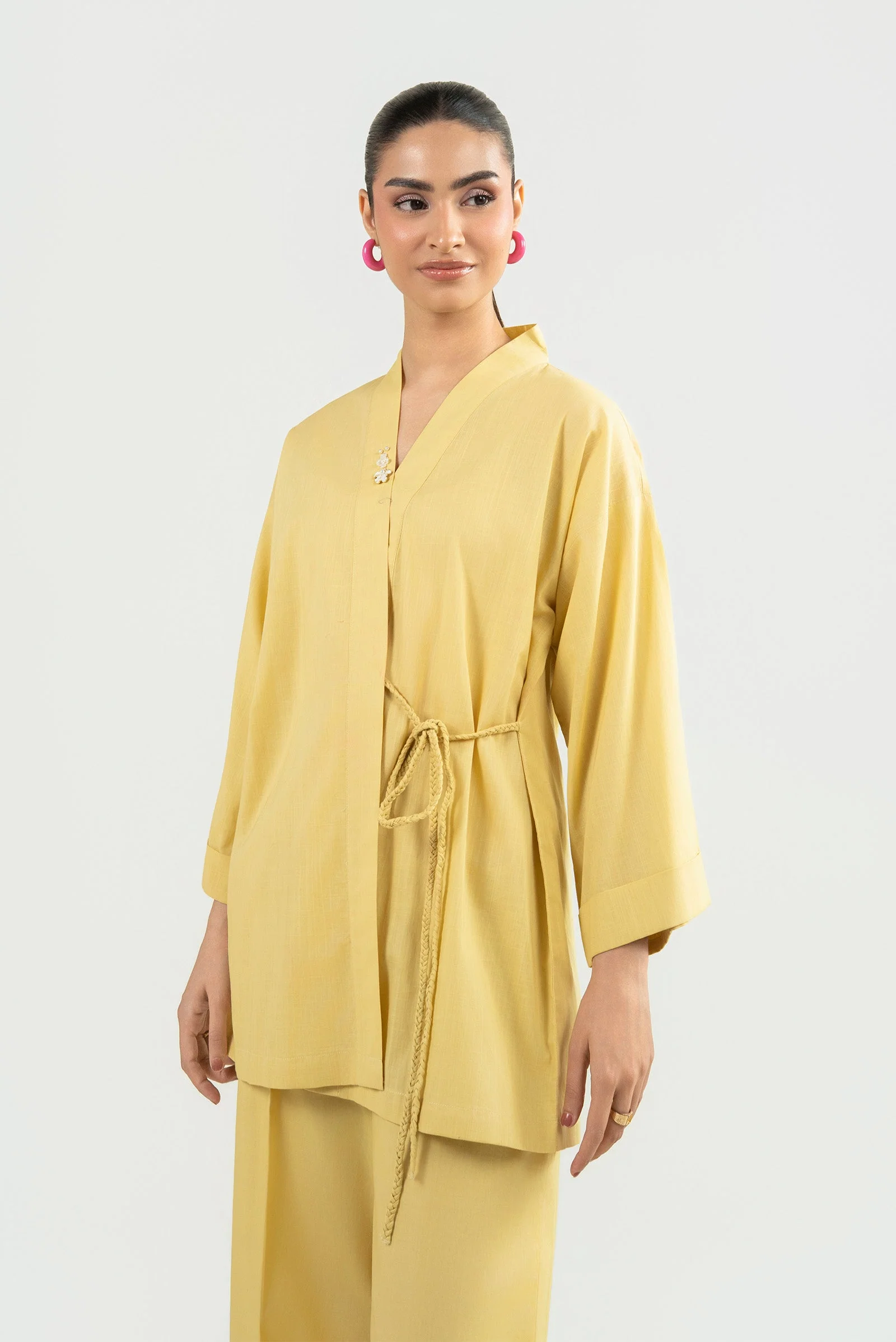 2 Pc Dyed Cotton Dobby Suit - Image 2
