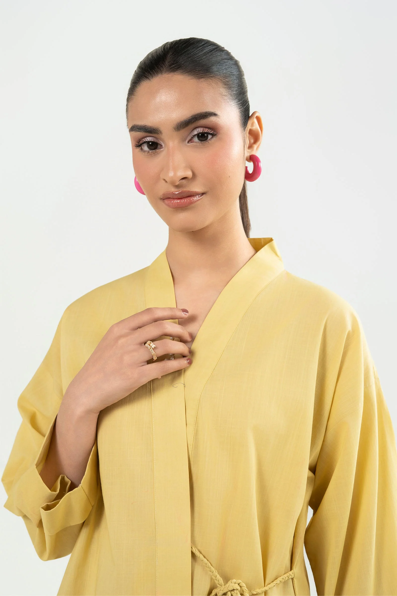 2 Pc Dyed Cotton Dobby Suit - Image 3