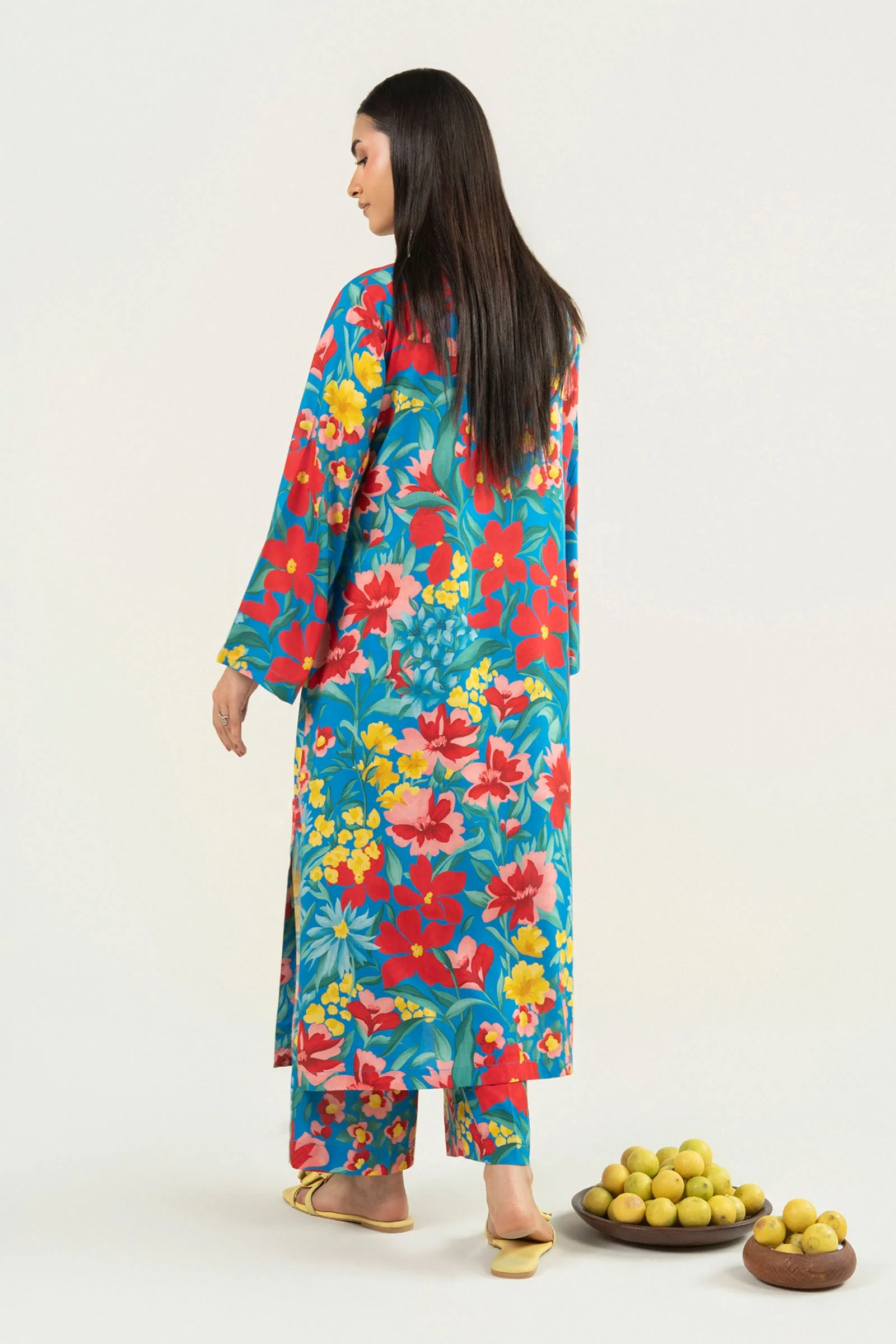 2 Pc Printed Arabic Lawn Suit - Image 6