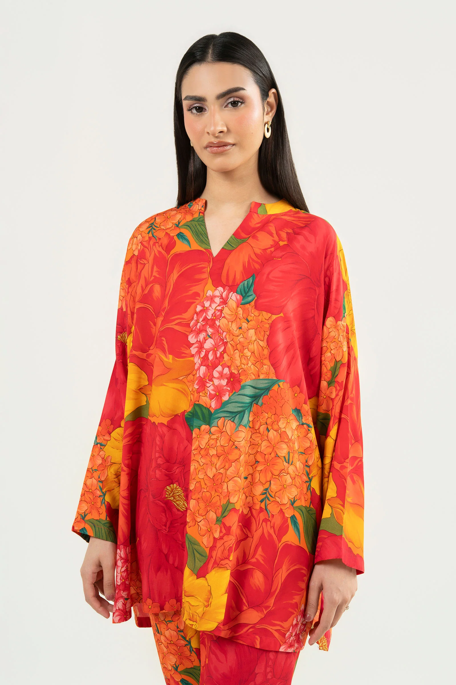 2 Pc Printed Arabic Lawn Suit - Image 2
