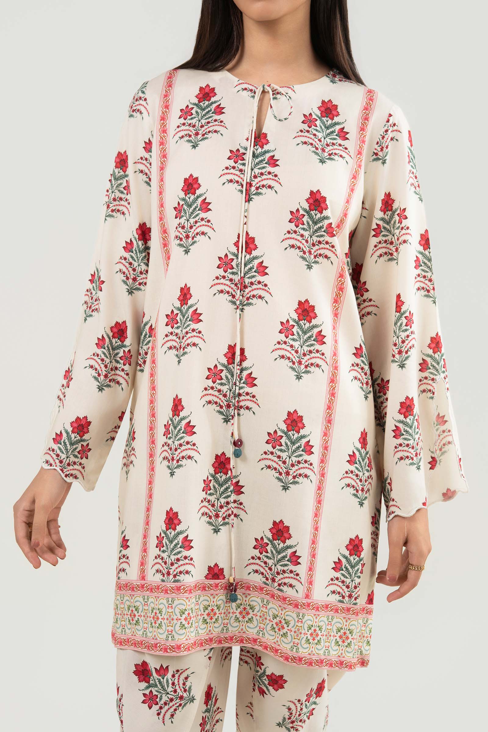 2 Pc Printed Arabic Lawn Suit - Image 10