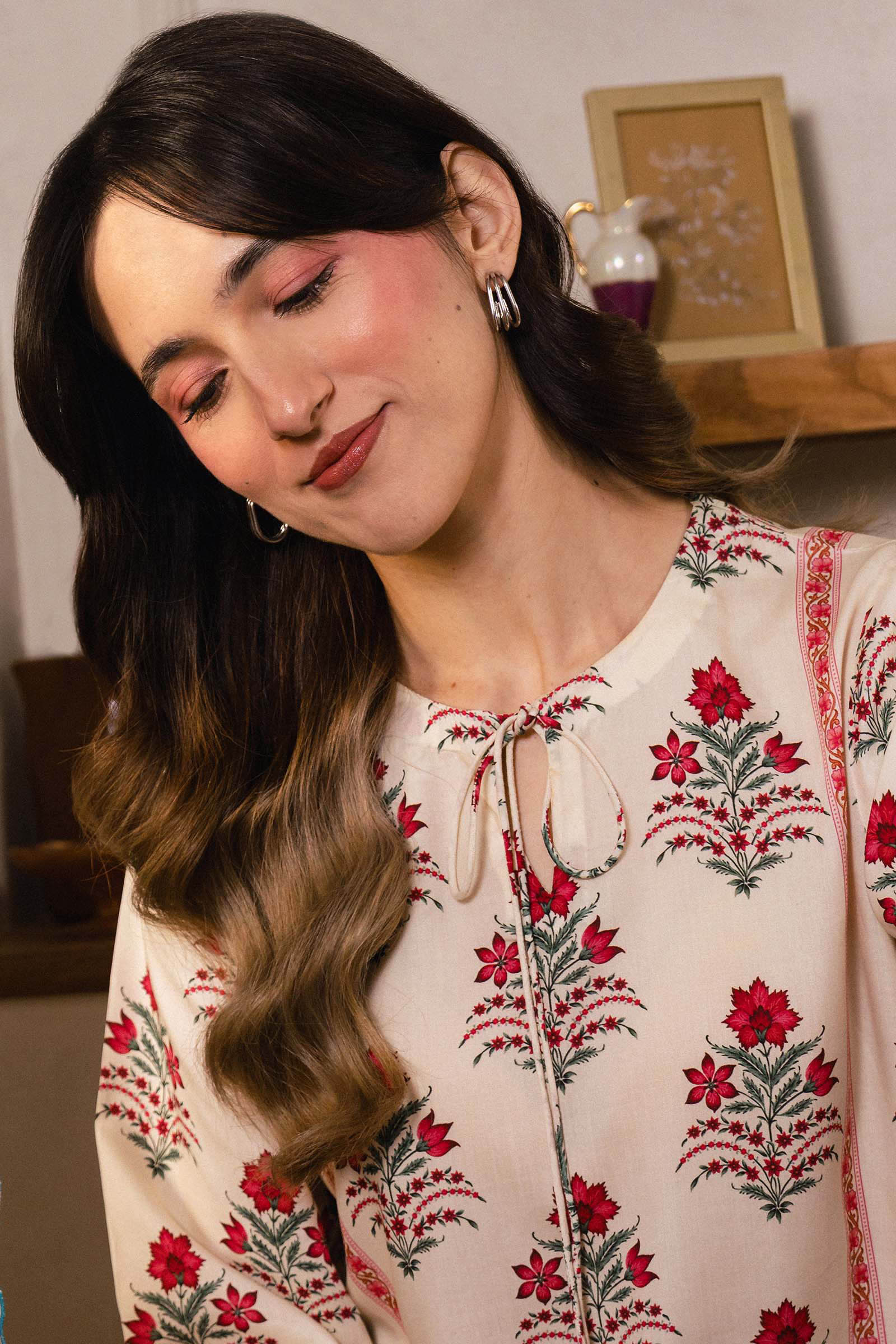 2 Pc Printed Arabic Lawn Suit - Image 5