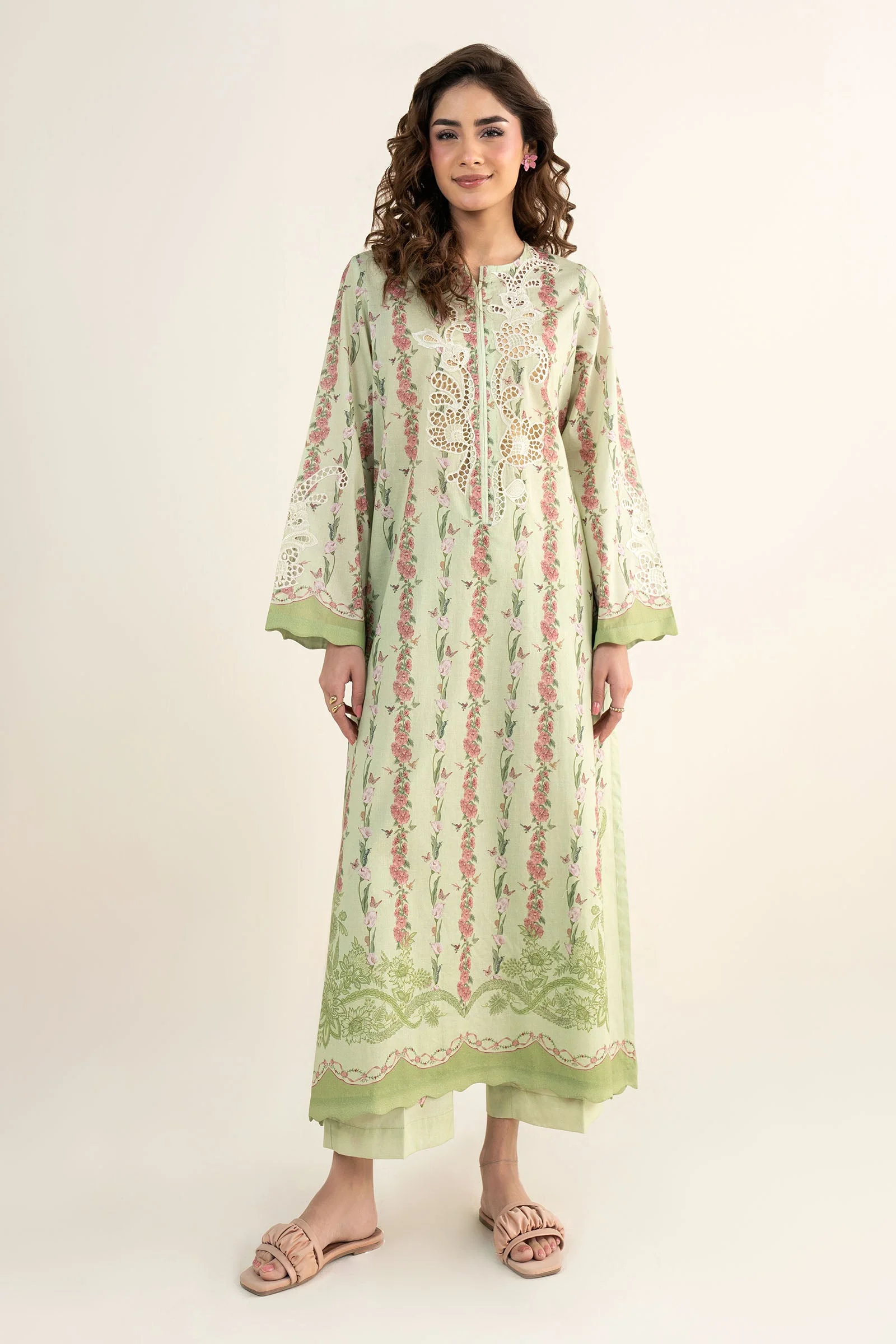 2 Pc Embroidered Lawn Suit - Image 3