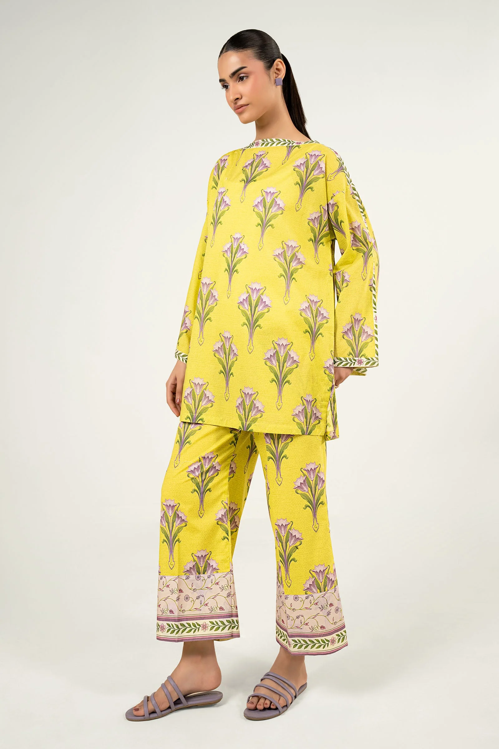 2 Pc Printed Lawn Suit - Image 7