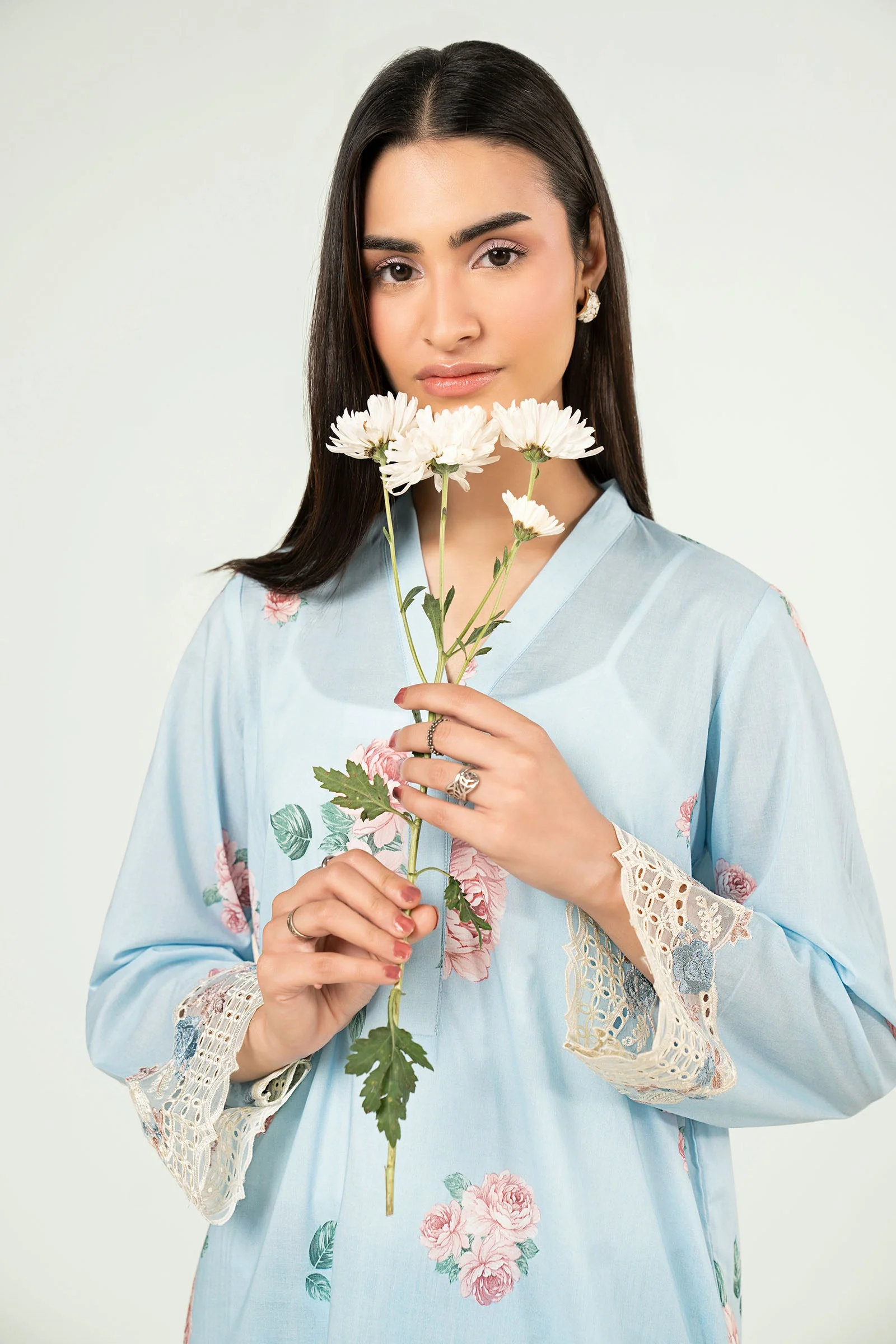 2 Pc Embroidered Lawn Suit