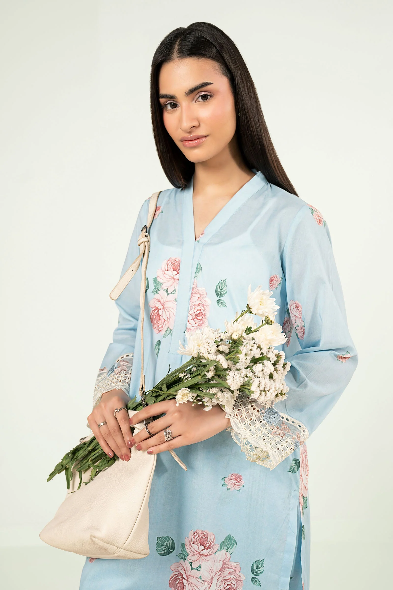 2 Pc Embroidered Lawn Suit - Image 2