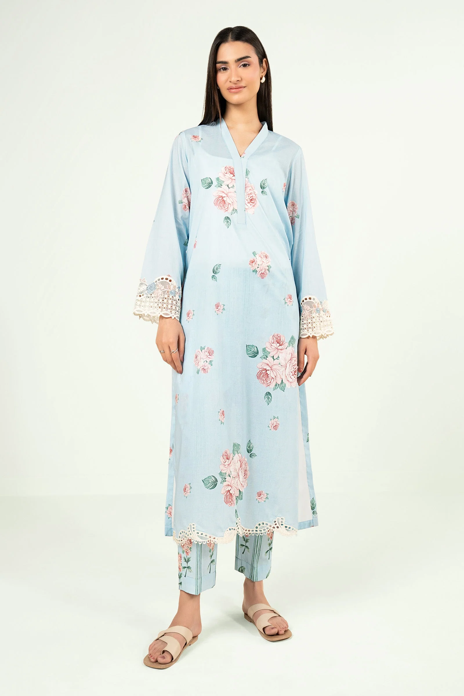 2 Pc Embroidered Lawn Suit - Image 3