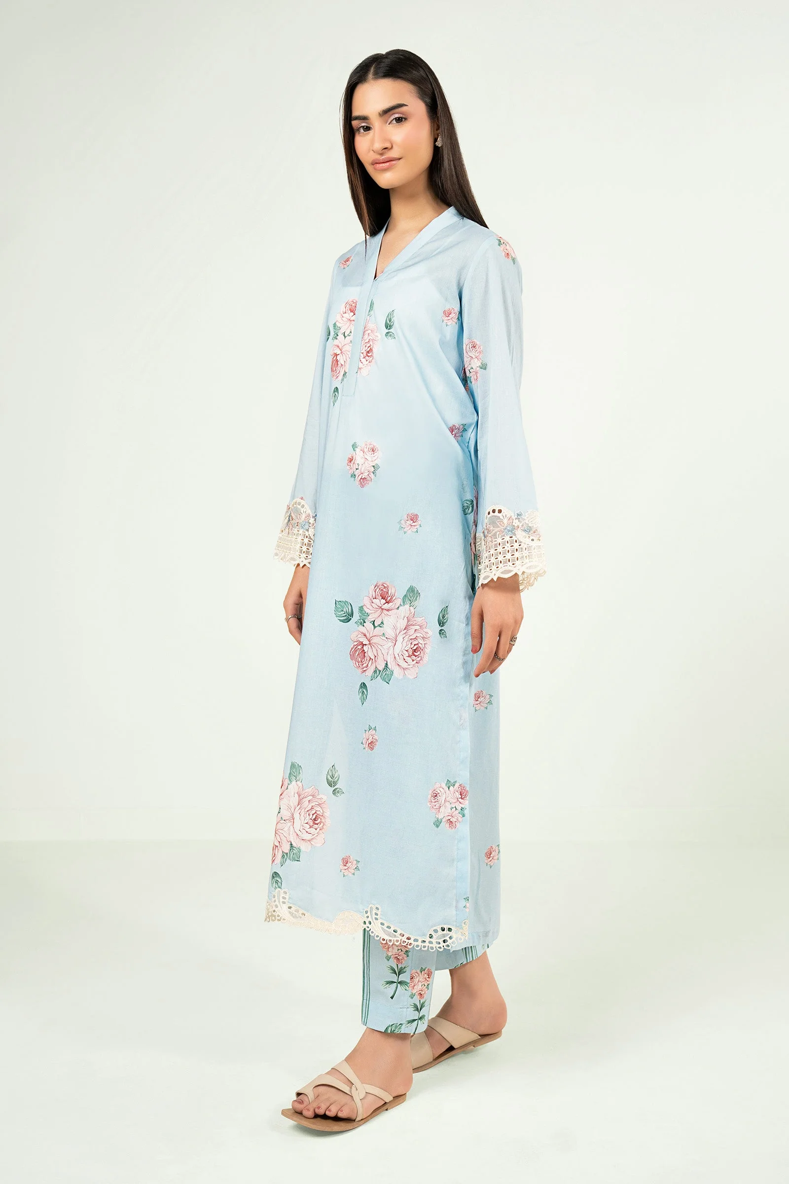 2 Pc Embroidered Lawn Suit - Image 4