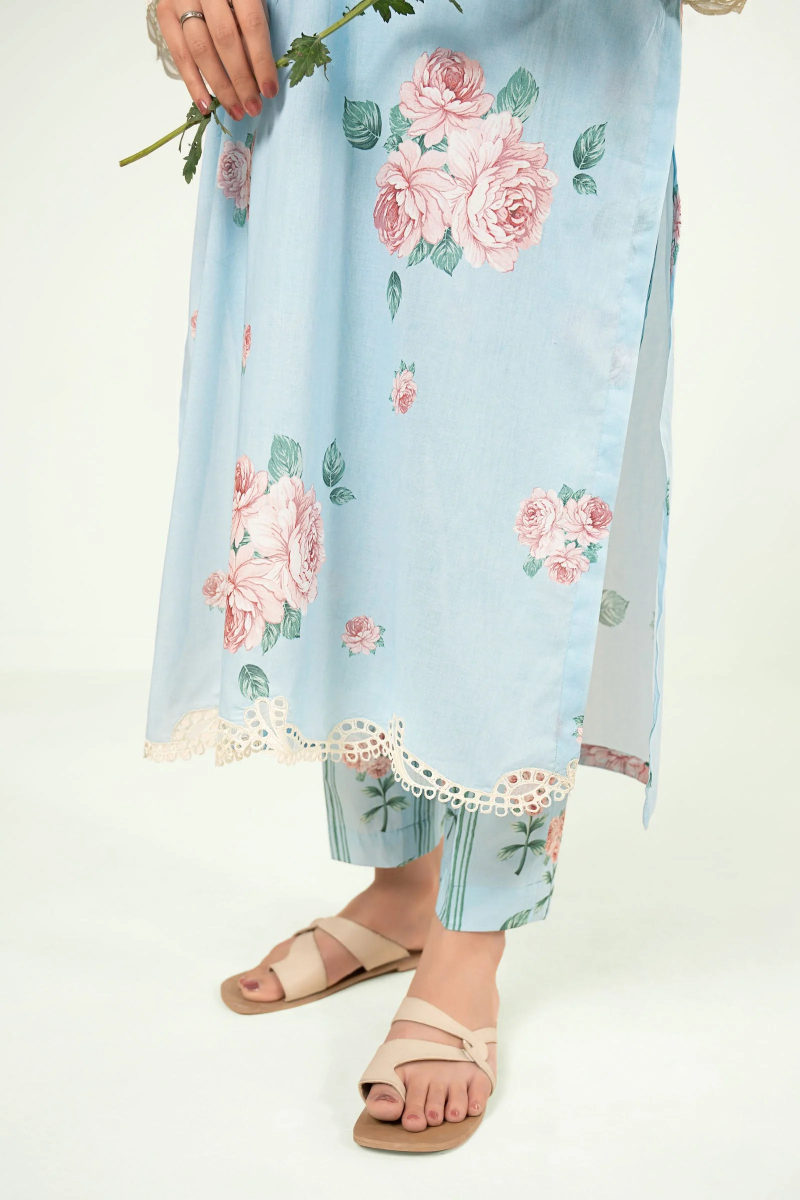 2 Pc Embroidered Lawn Suit - Image 6