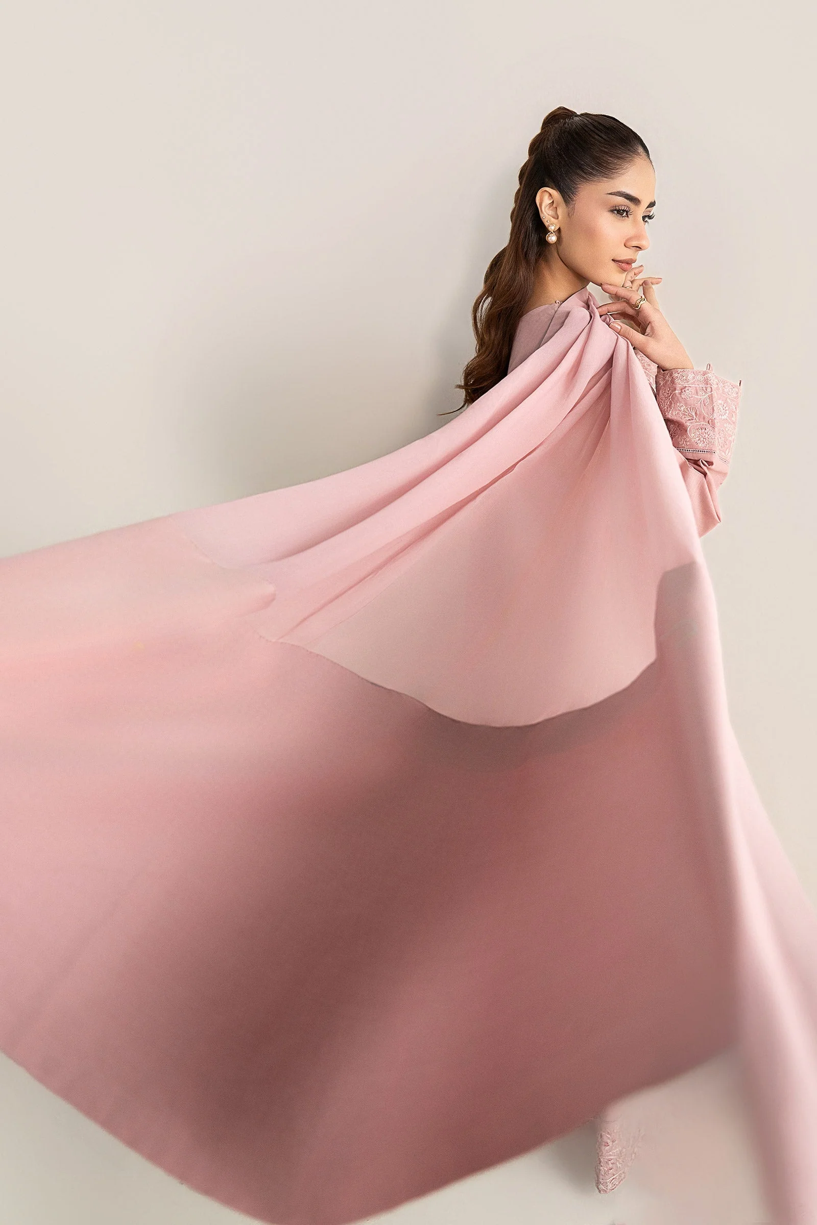 Dyed Medium Silk Dupatta - Image 2