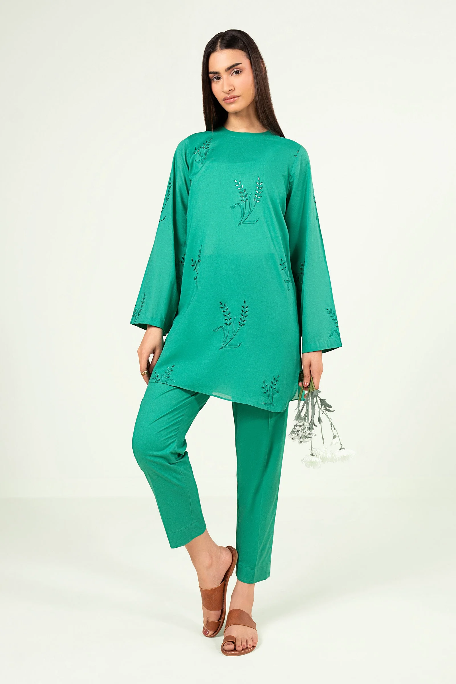2 Pc Embroidered Lawn Suit - Image 3