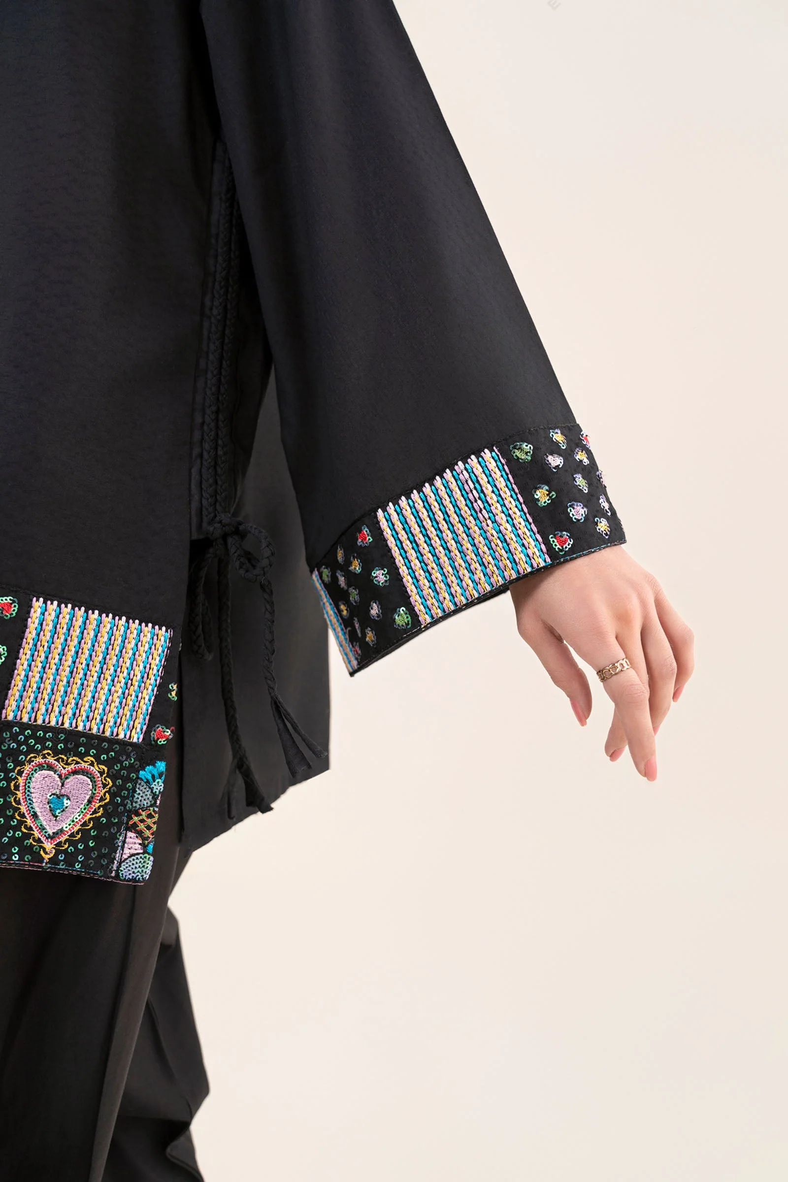 2 Pc Embroidered Dobby Cotton Suit - Image 5
