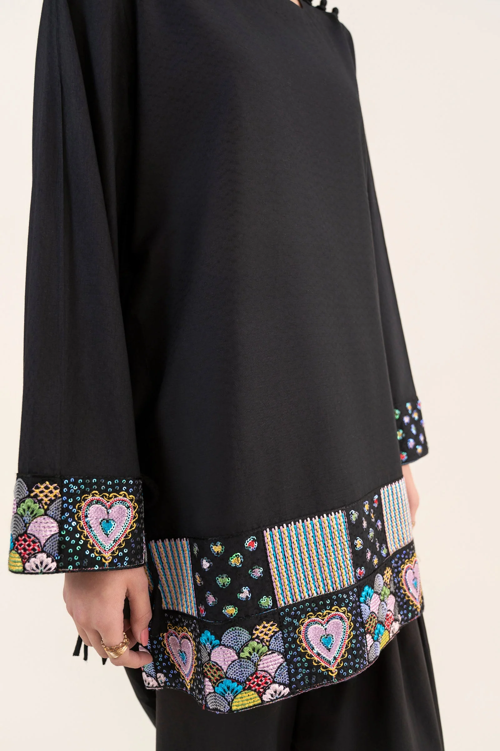 2 Pc Embroidered Dobby Cotton Suit - Image 6
