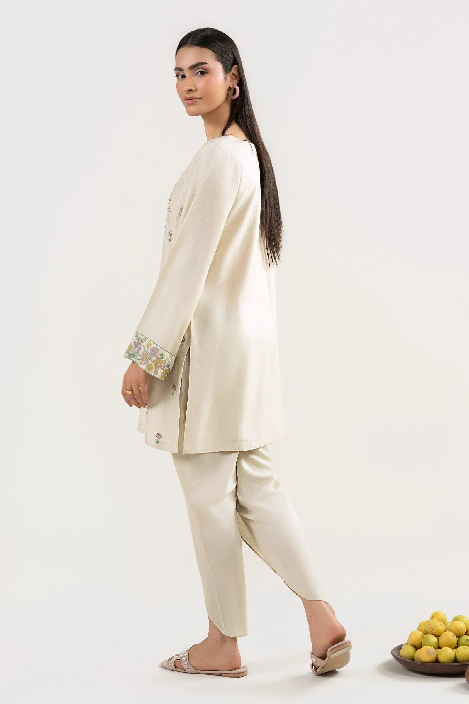 2 Pc Embroidered Arabic Lawn Suit - Image 6