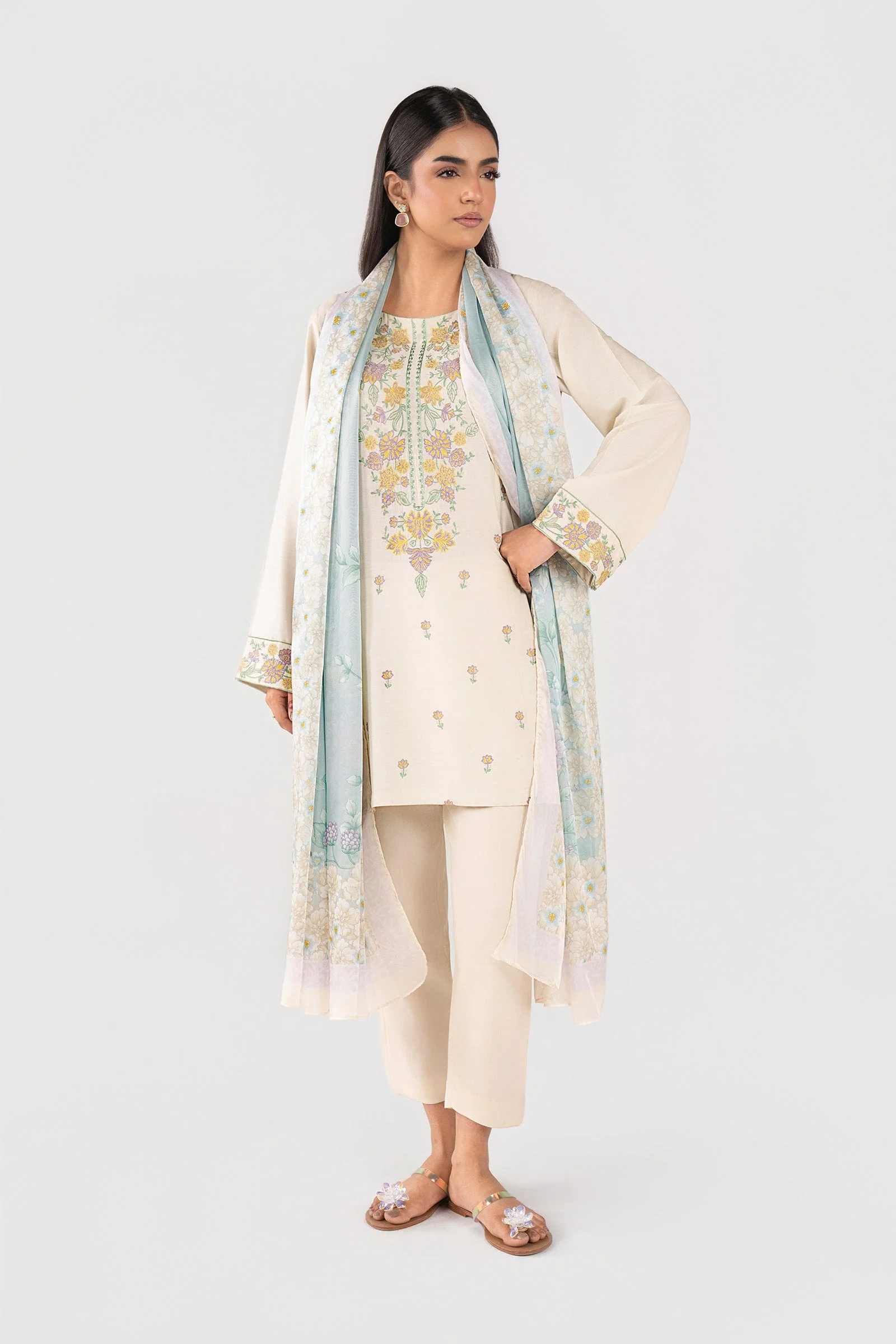 Printed Medium Silk Dupatta - Image 2