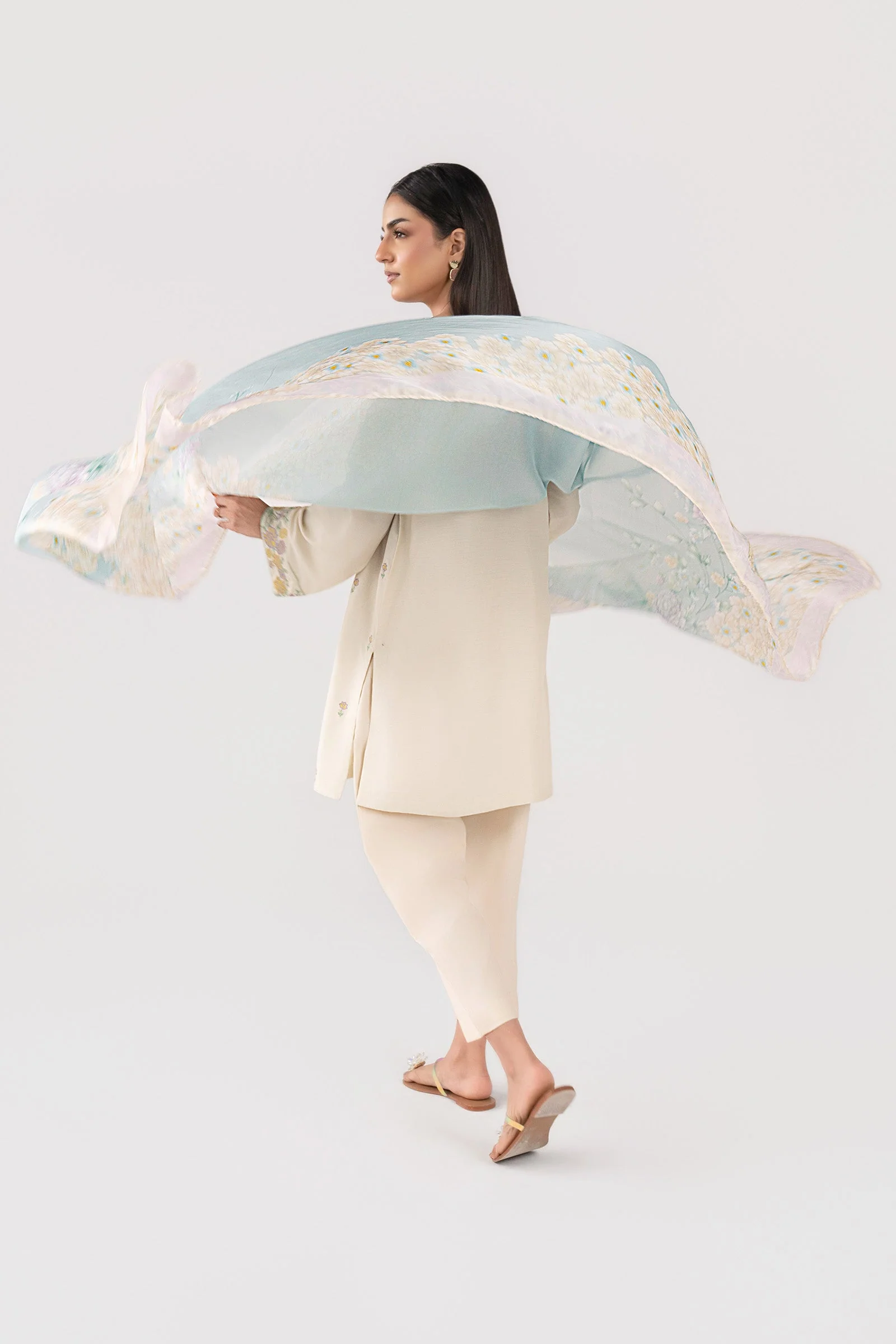 Printed Medium Silk Dupatta - Image 4