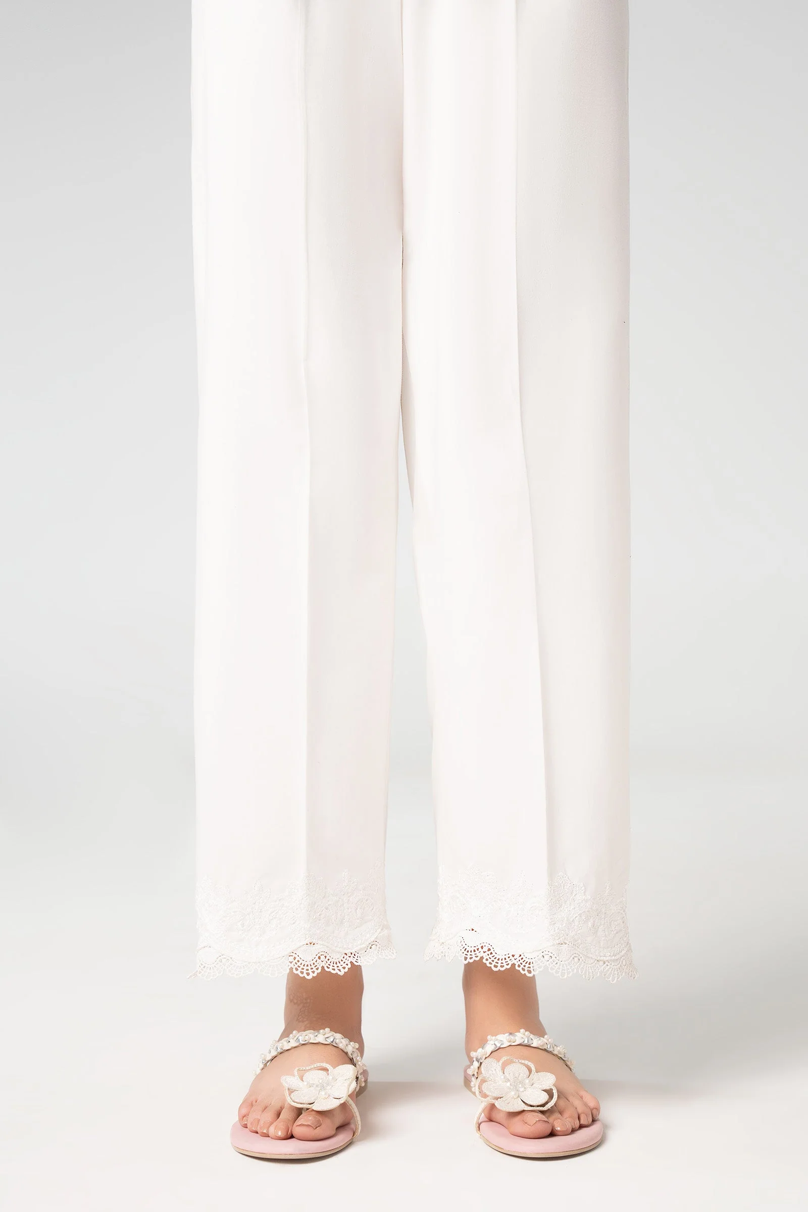 Embroidered Cambric Trouser - Image 3