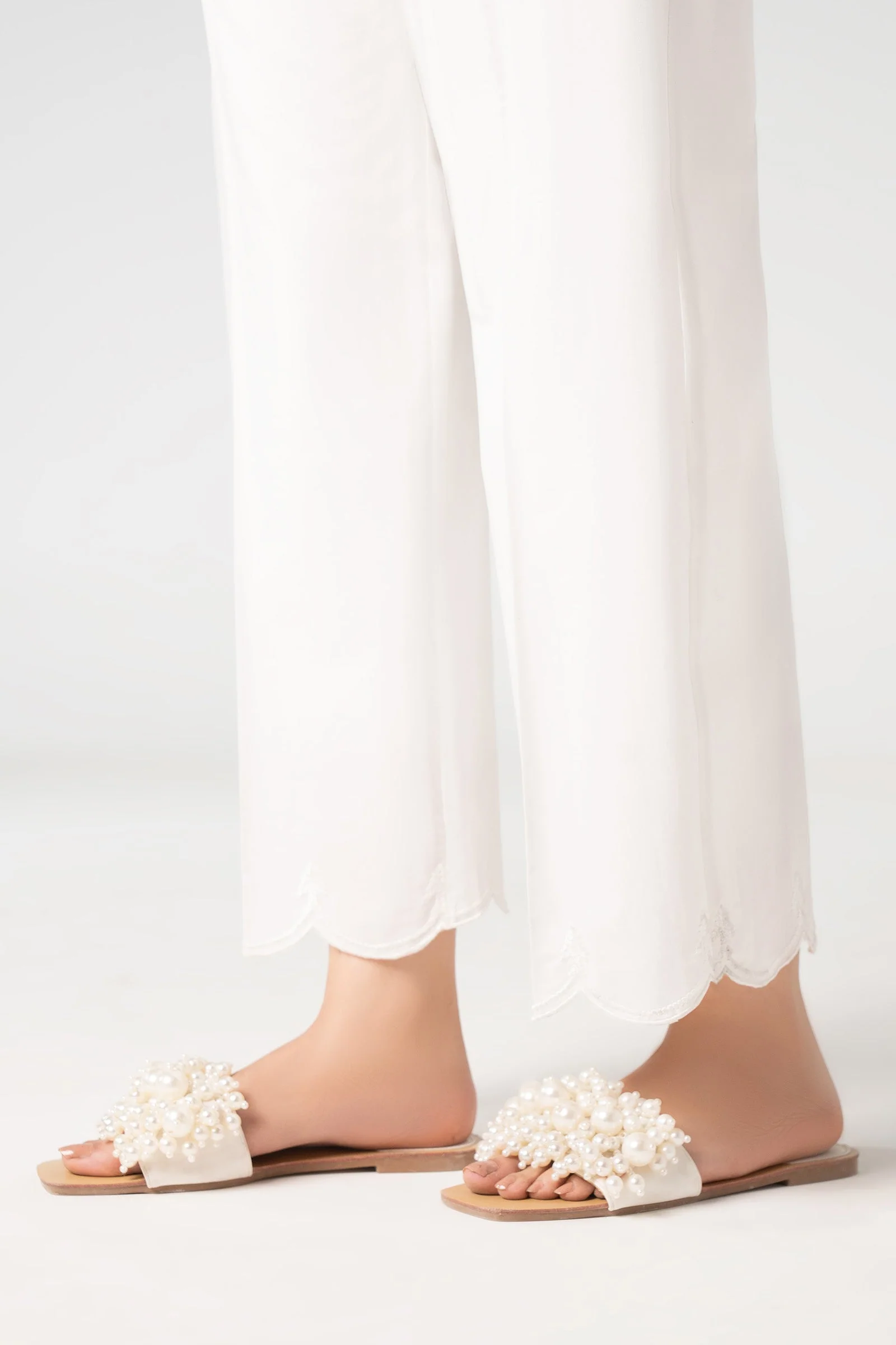 Embroidered Cambric Trouser - Image 4