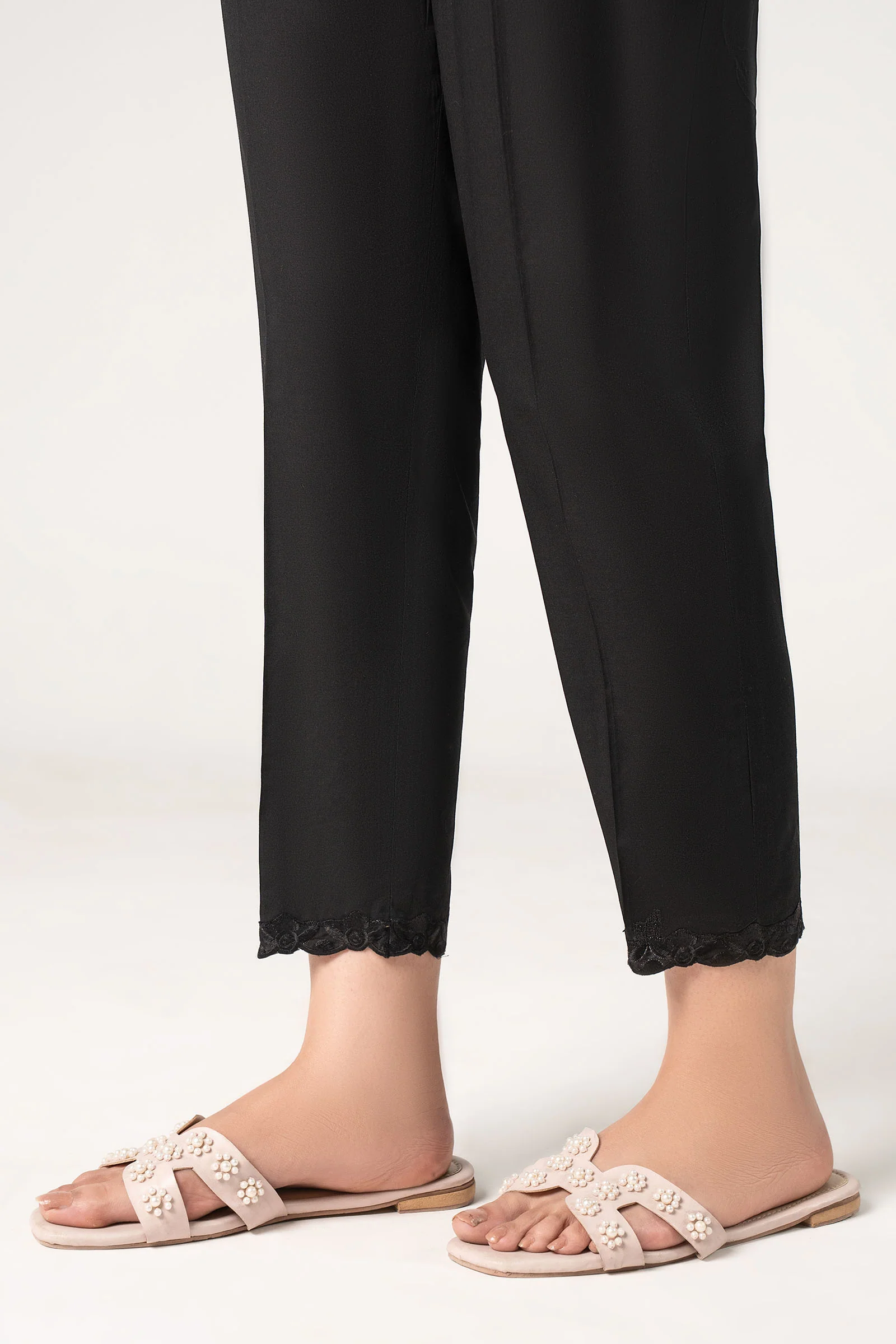 Embroidered Cambric Trouser - Image 3