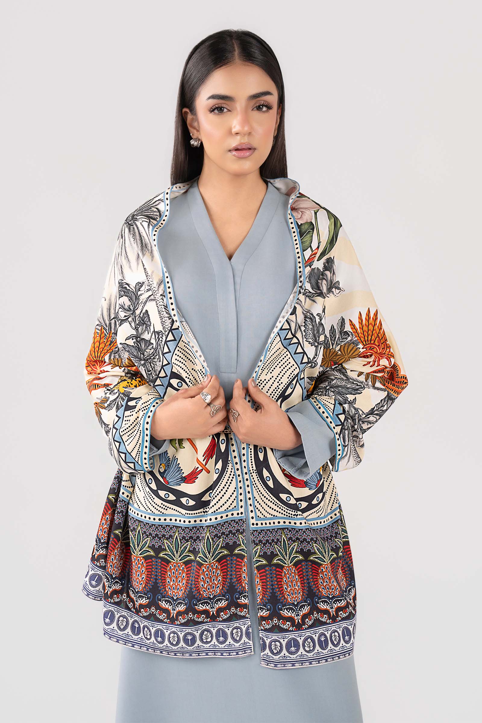 Printed Arabic Lawn Scarf - Image 3