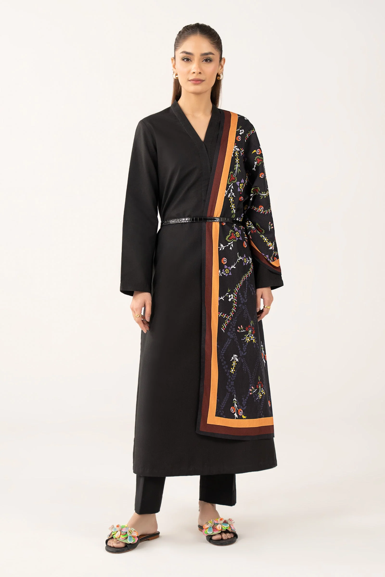 Printed Arabic Lawn Scarf