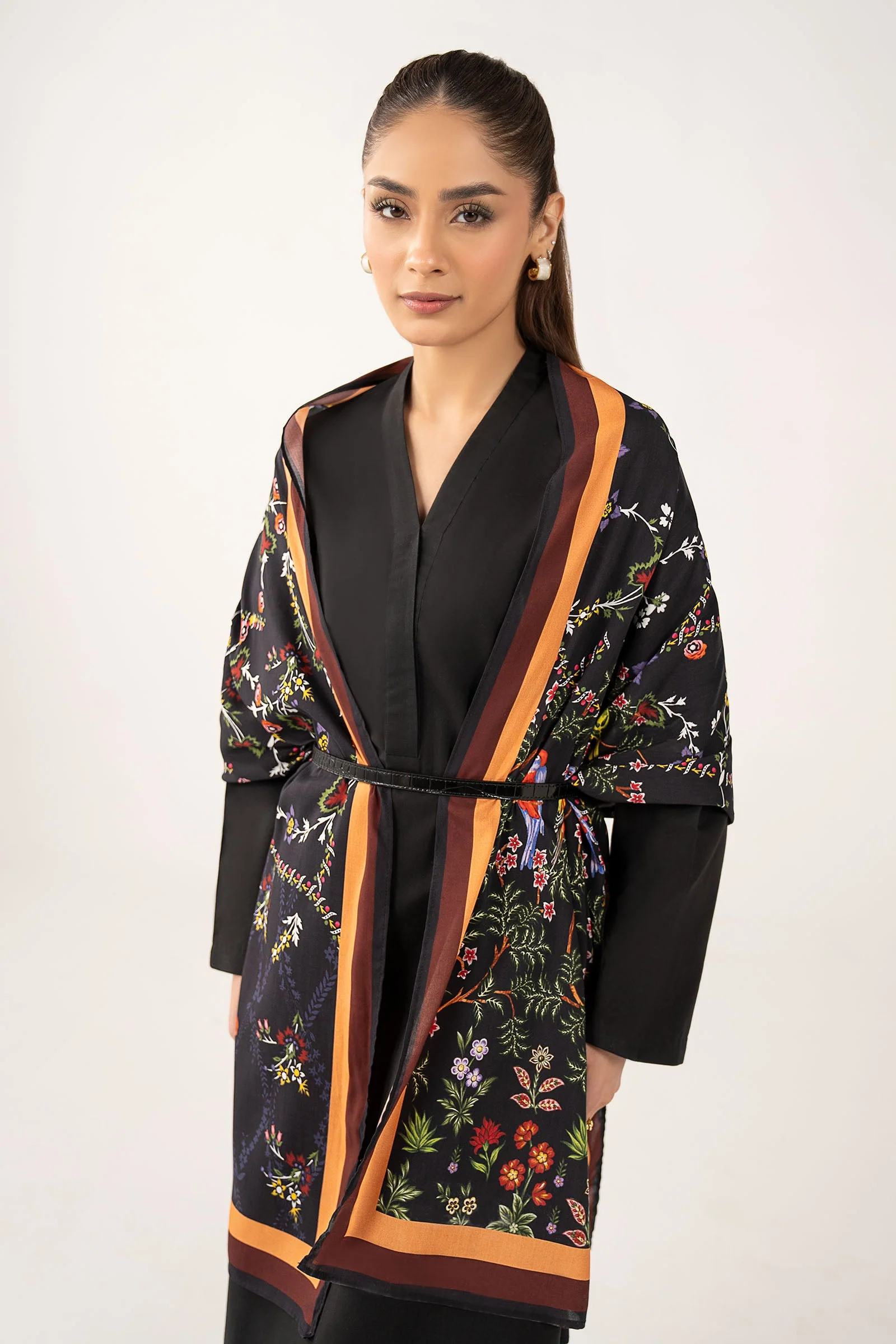 Printed Arabic Lawn Scarf - Image 2