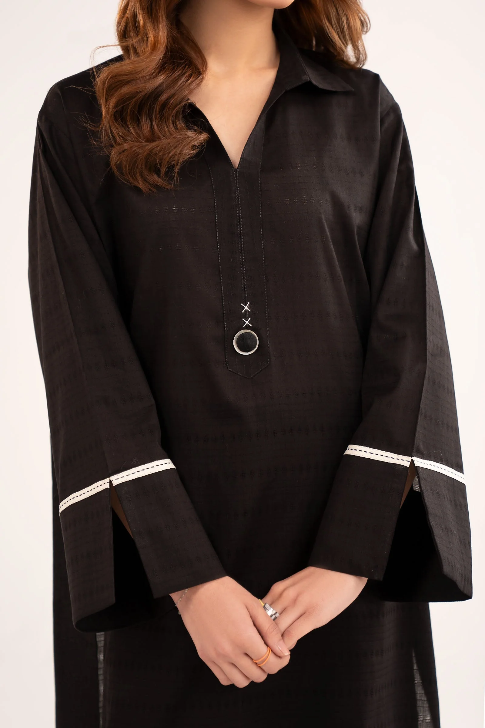 Dyed Dobby Cotton Shirt - Image 4