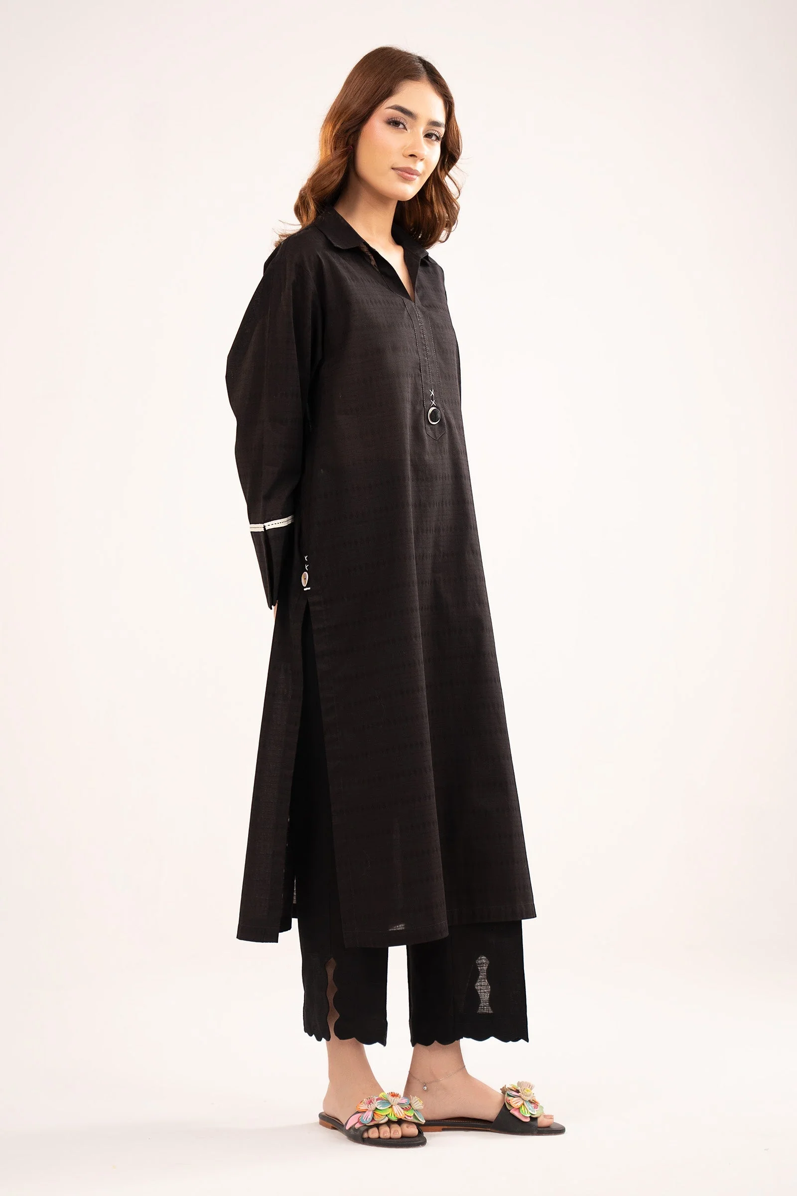 Dyed Dobby Cotton Shirt - Image 6