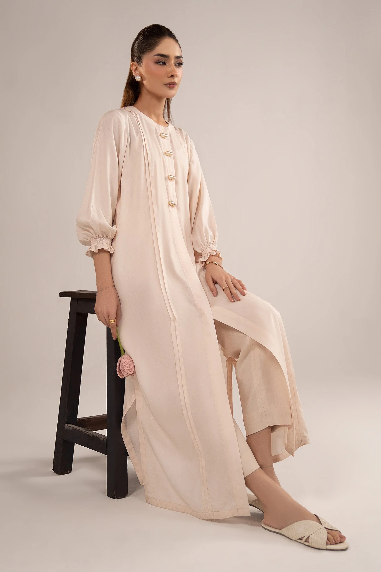 Dyed Arabic Lawn Shirt - Image 3