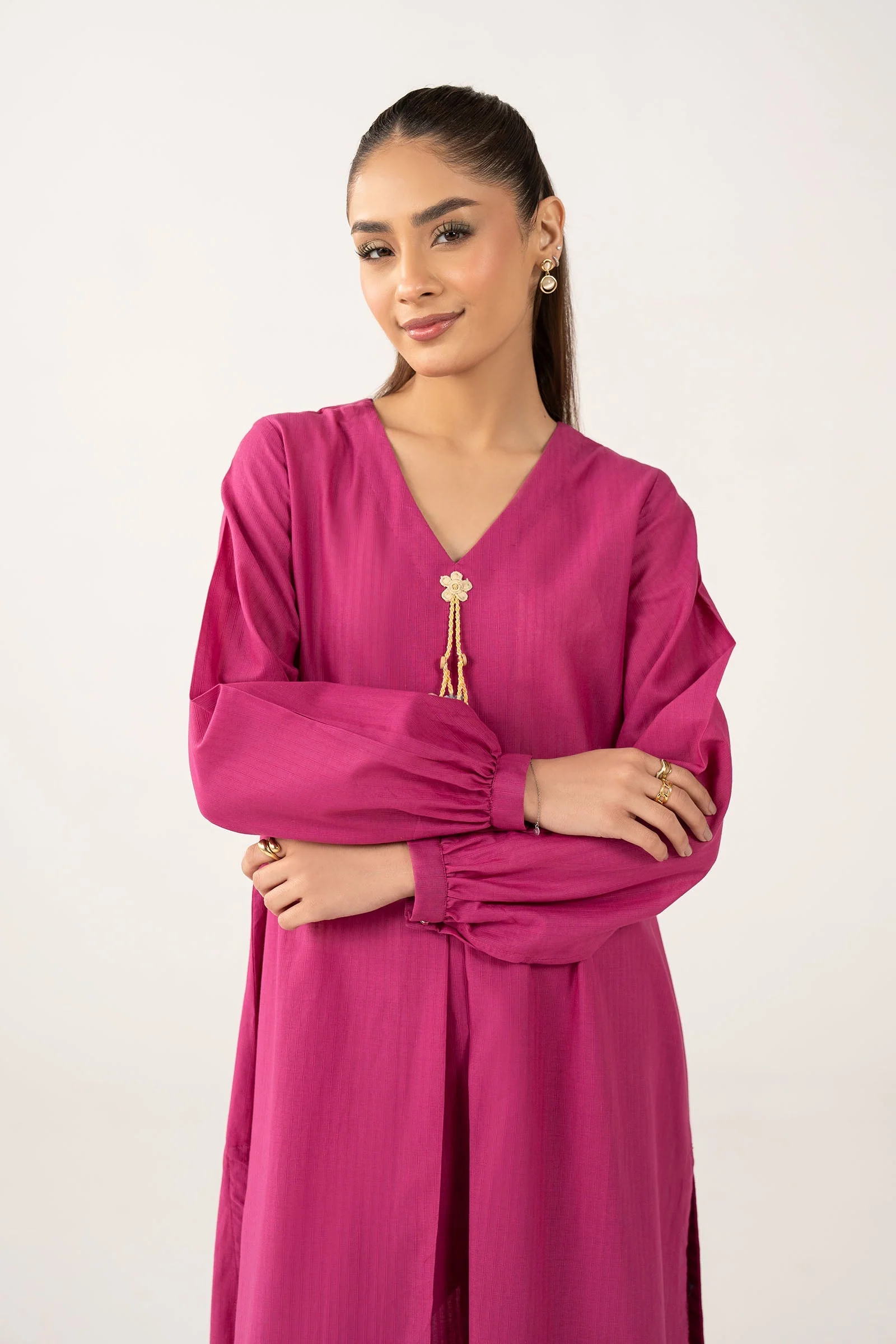 Dyed Pinstripe Cotton Shirt - Image 4
