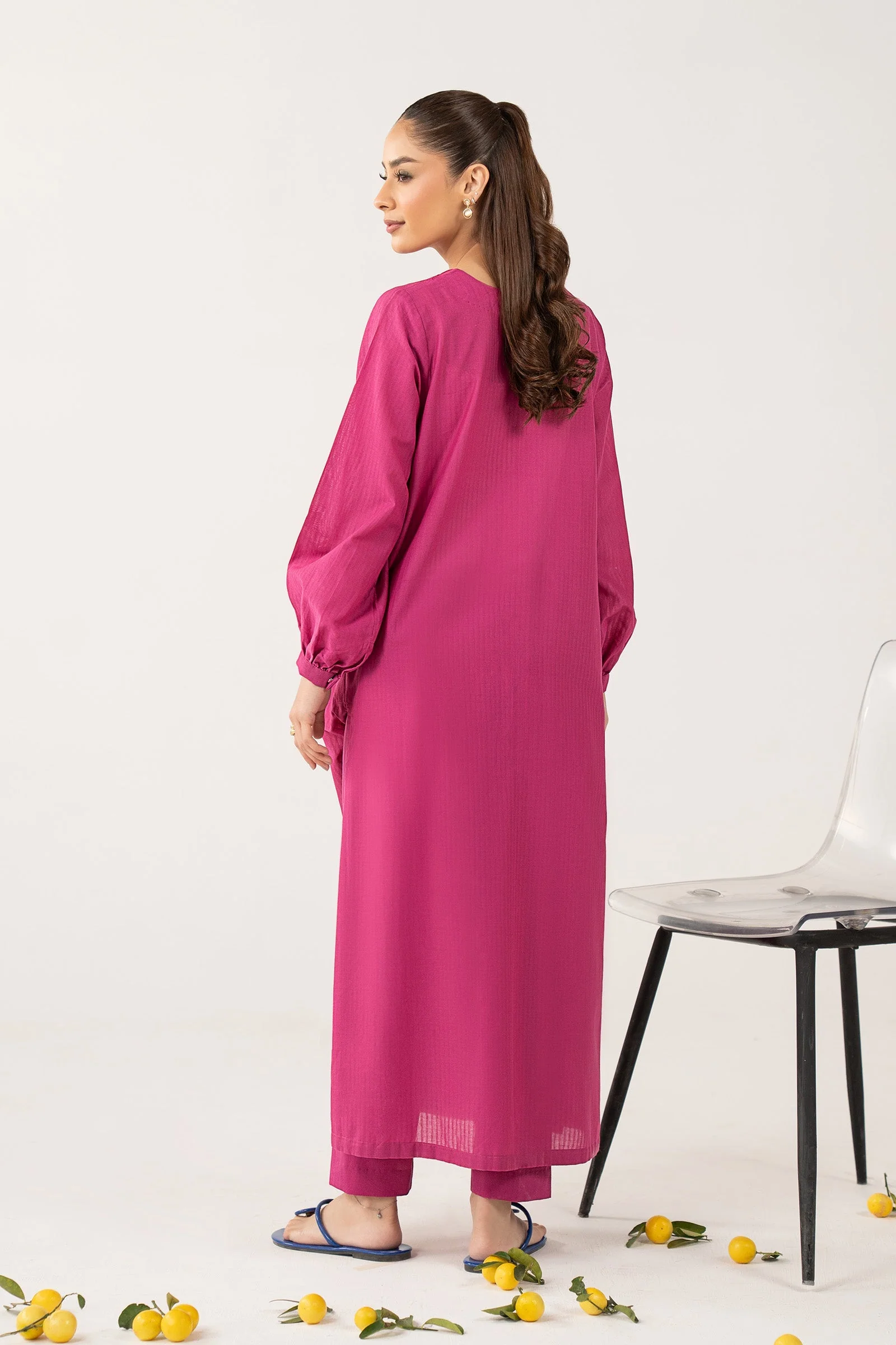 Dyed Pinstripe Cotton Shirt - Image 6