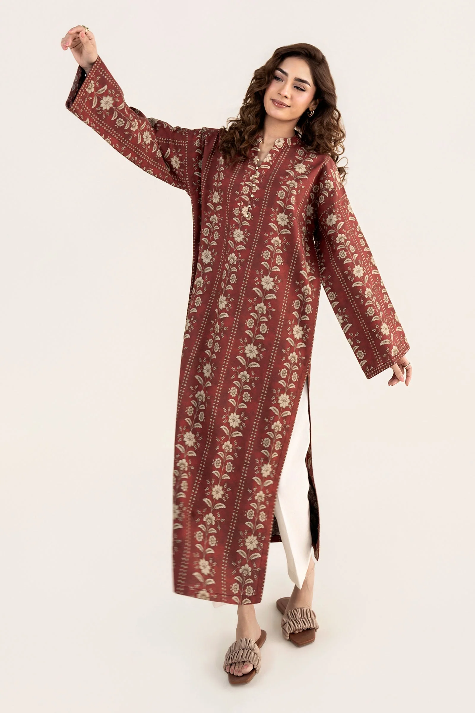 Embroidered Lawn Shirt - Image 5