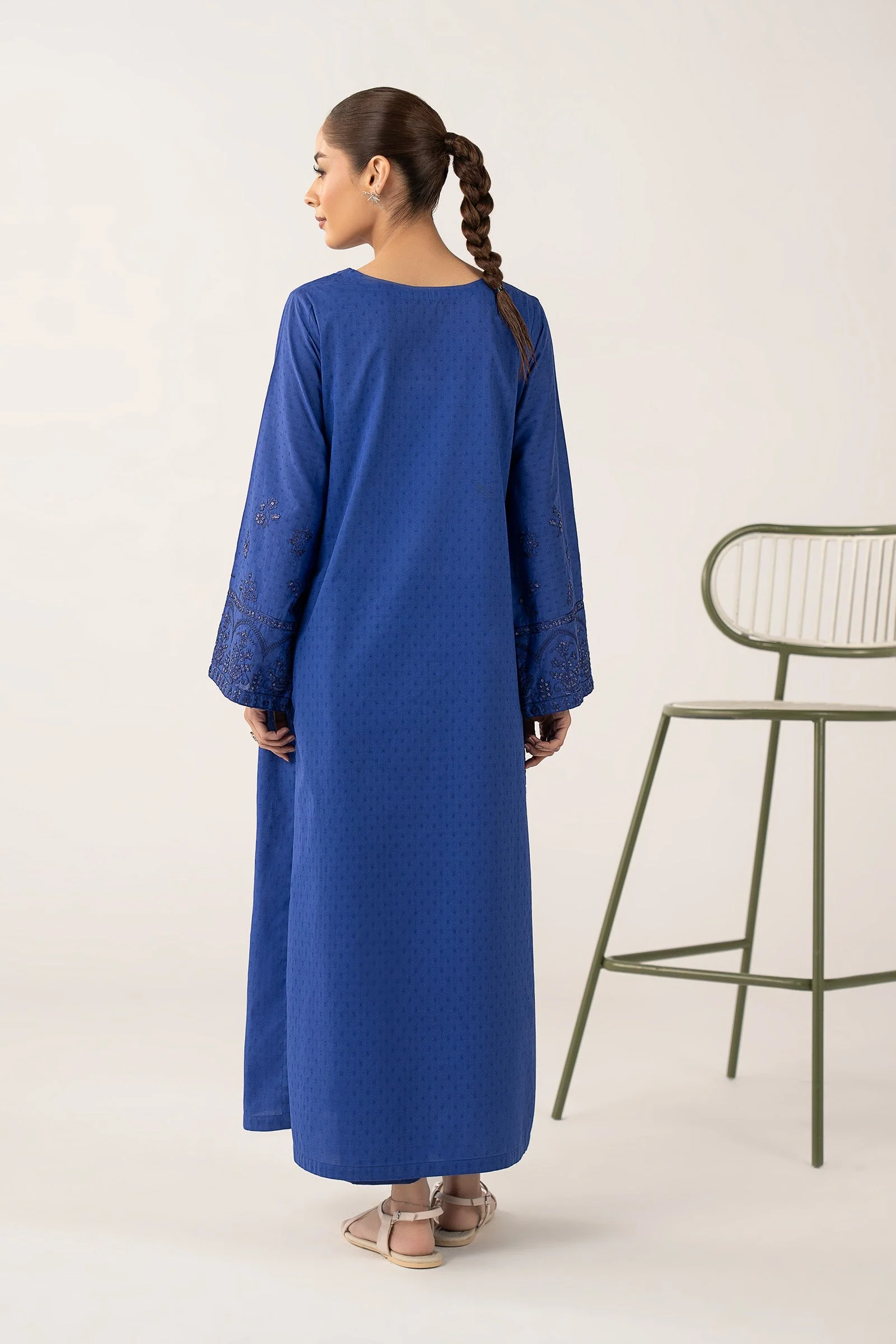 Embroidered Dobby Cotton Shirt - Image 6