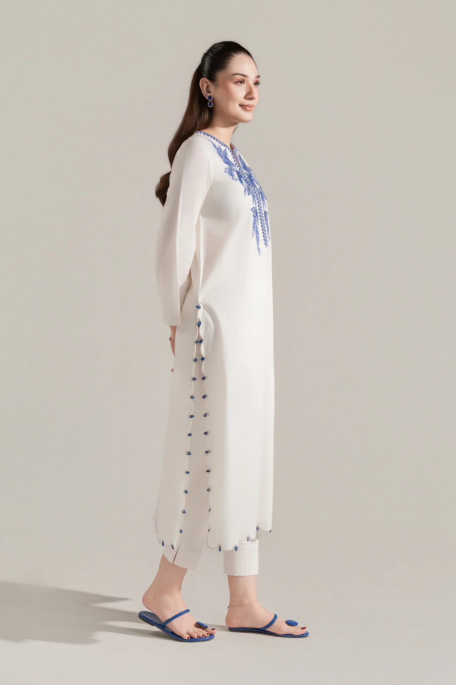 Embroidered Dobby Cotton Shirt - Image 5