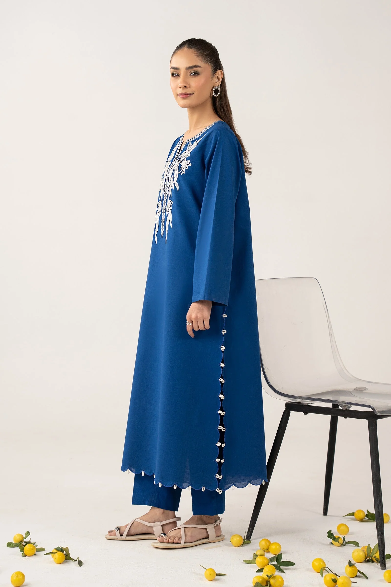 Embroidered Dobby Cotton Shirt - Image 6