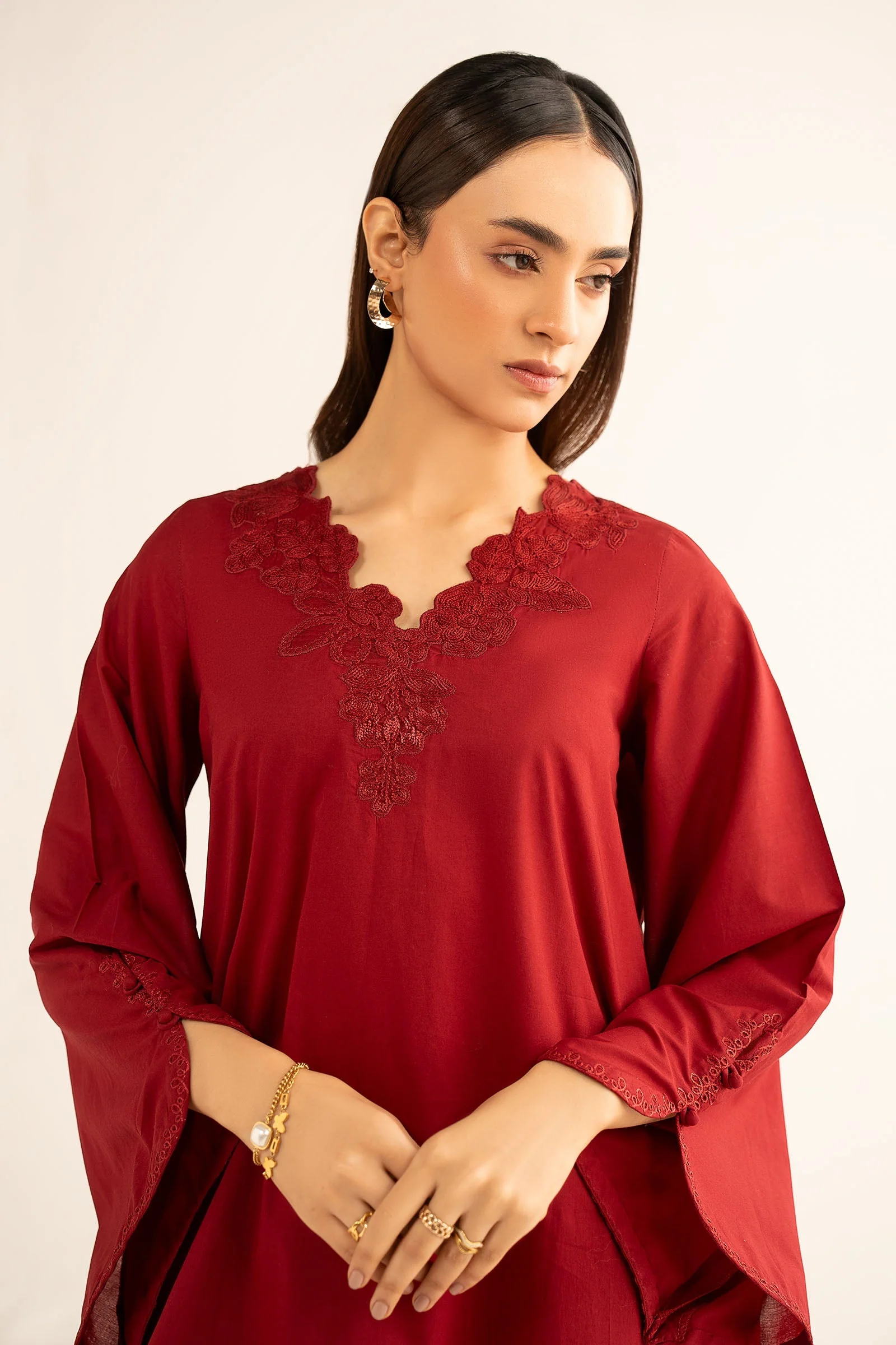 Embroidered Lawn Shirt - Image 3