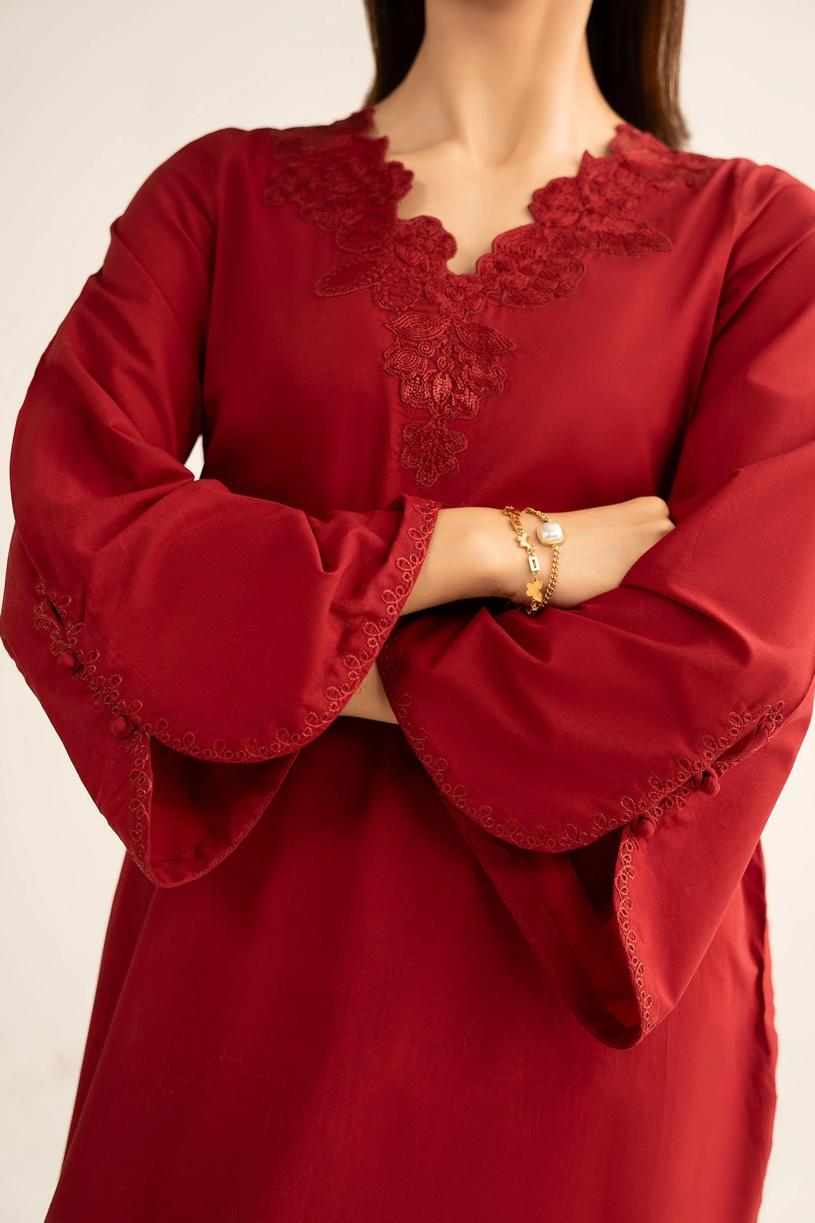 Embroidered Lawn Shirt - Image 5