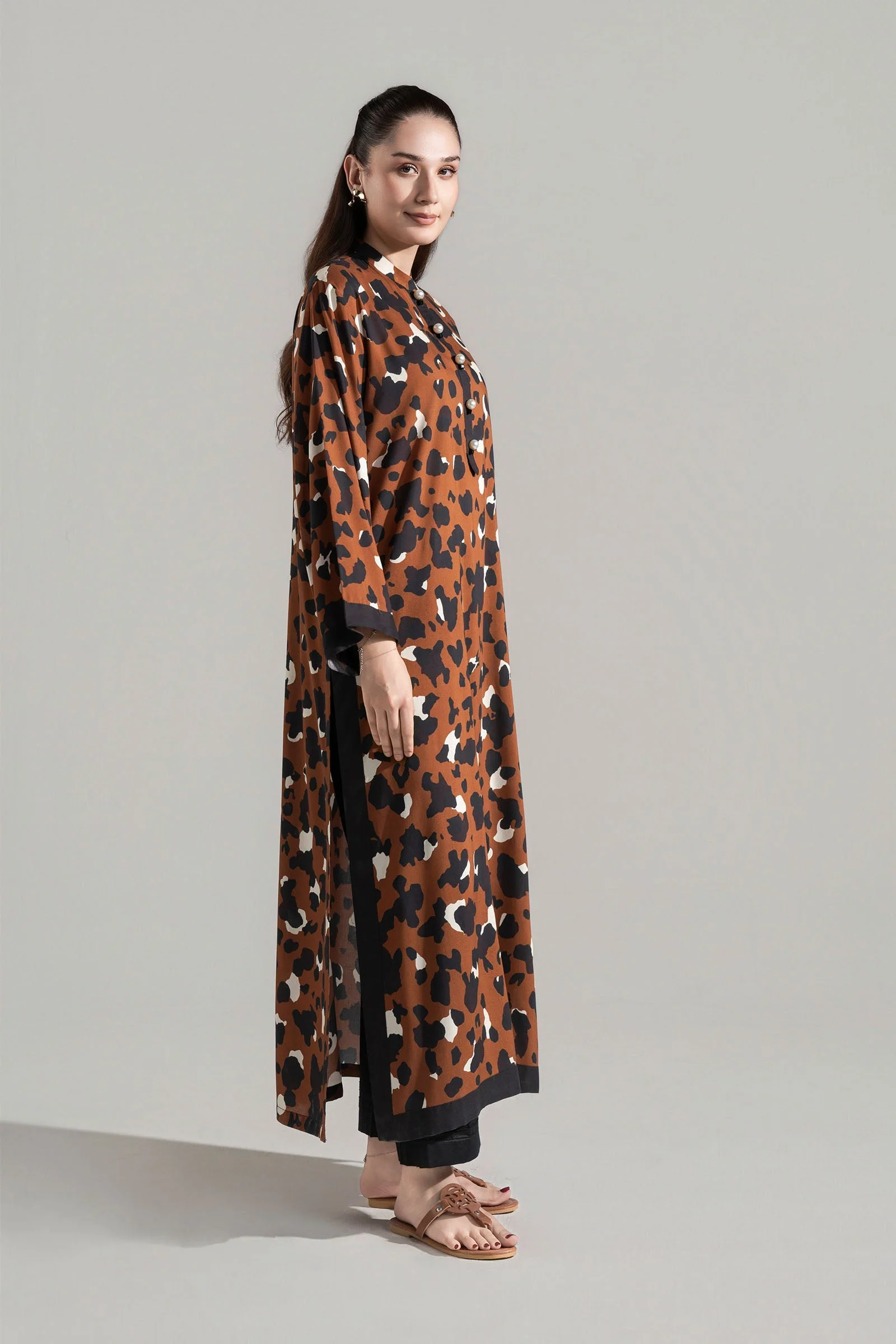 Printed Arabic Lawn Shirt - Image 5