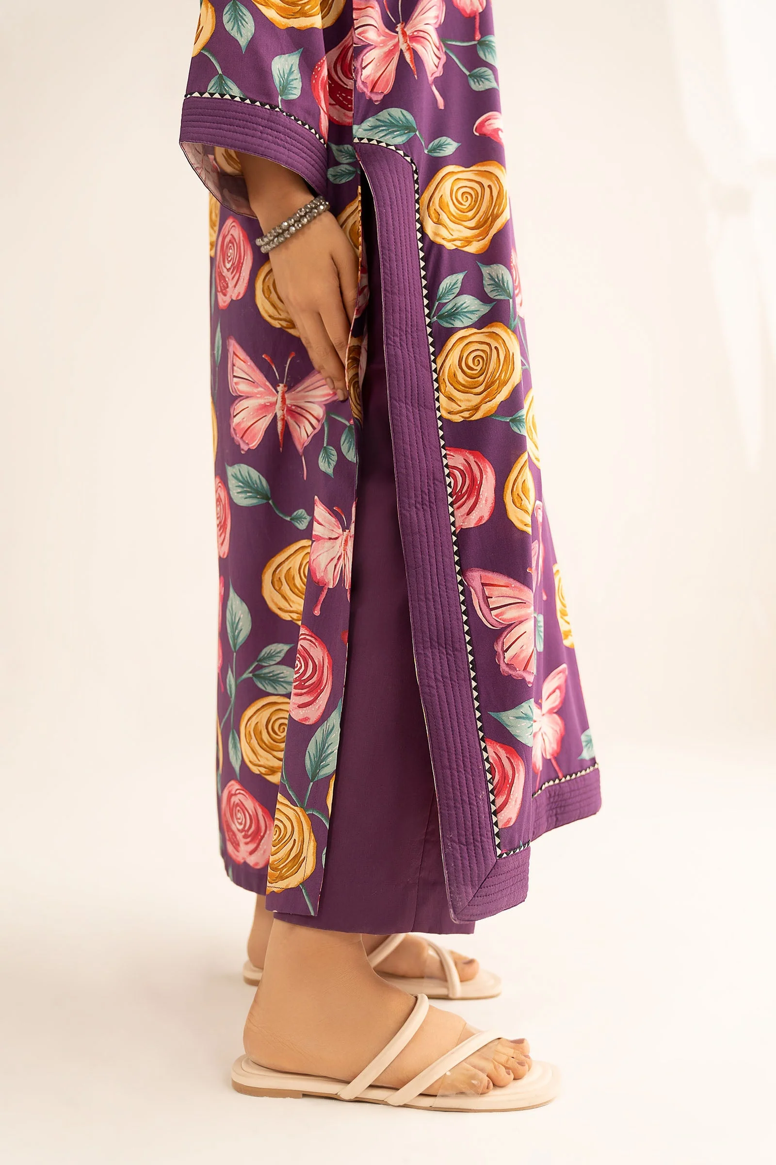 Printed Arabic Lawn Shirt - Image 6