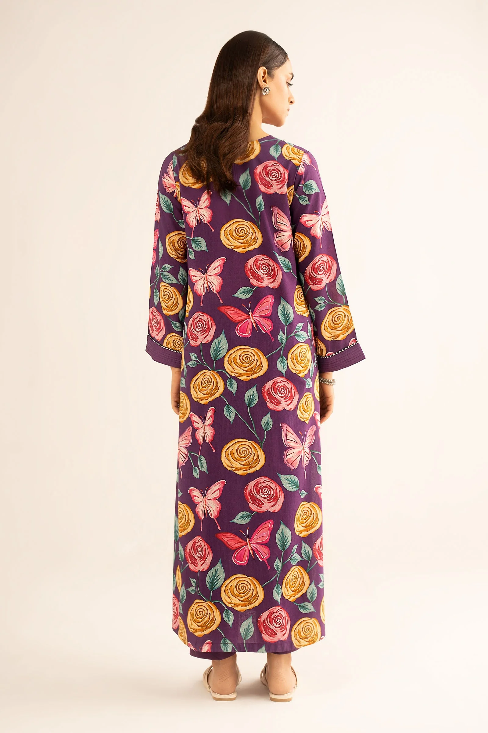 Printed Arabic Lawn Shirt - Image 8