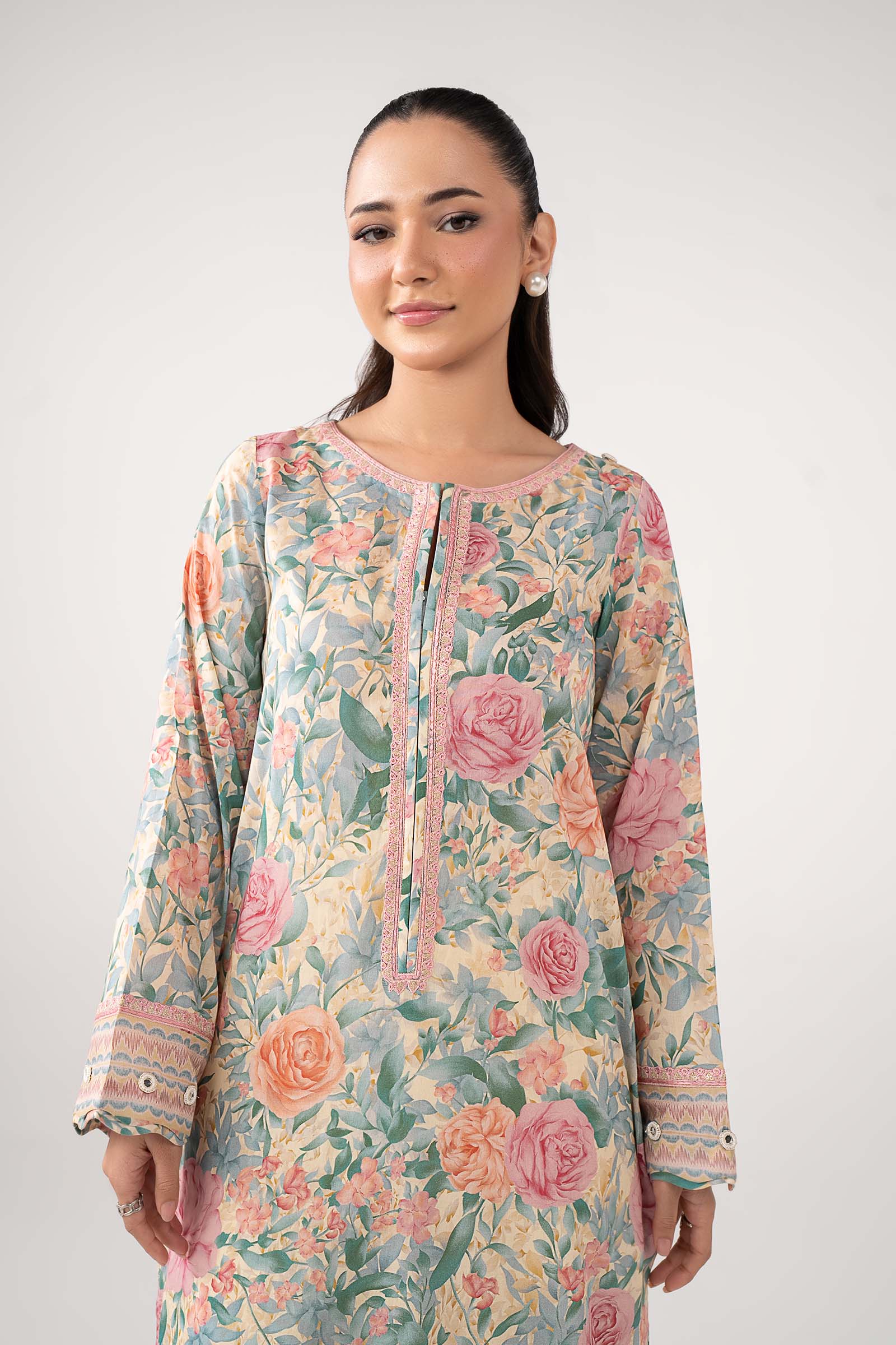 Embroidered Cotton Dobby Shirt - Image 4
