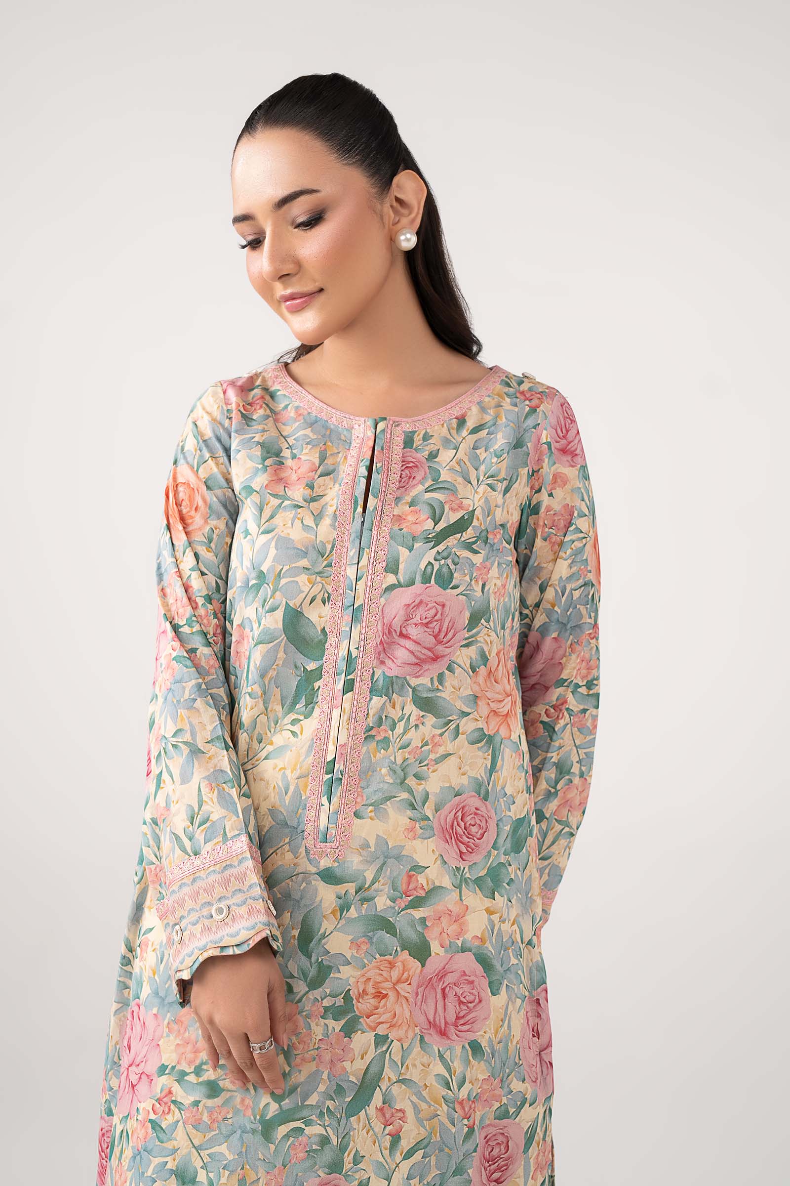 Embroidered Cotton Dobby Shirt - Image 5