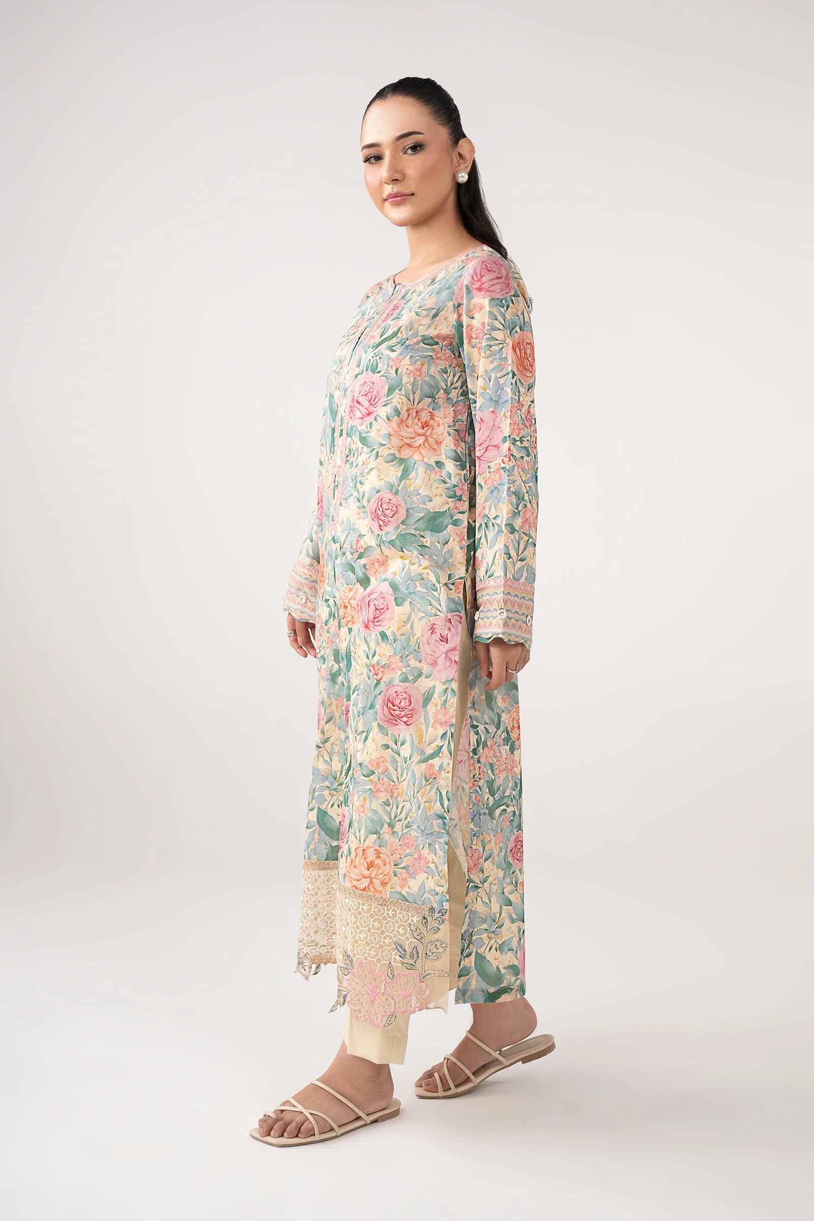 Embroidered Cotton Dobby Shirt - Image 7