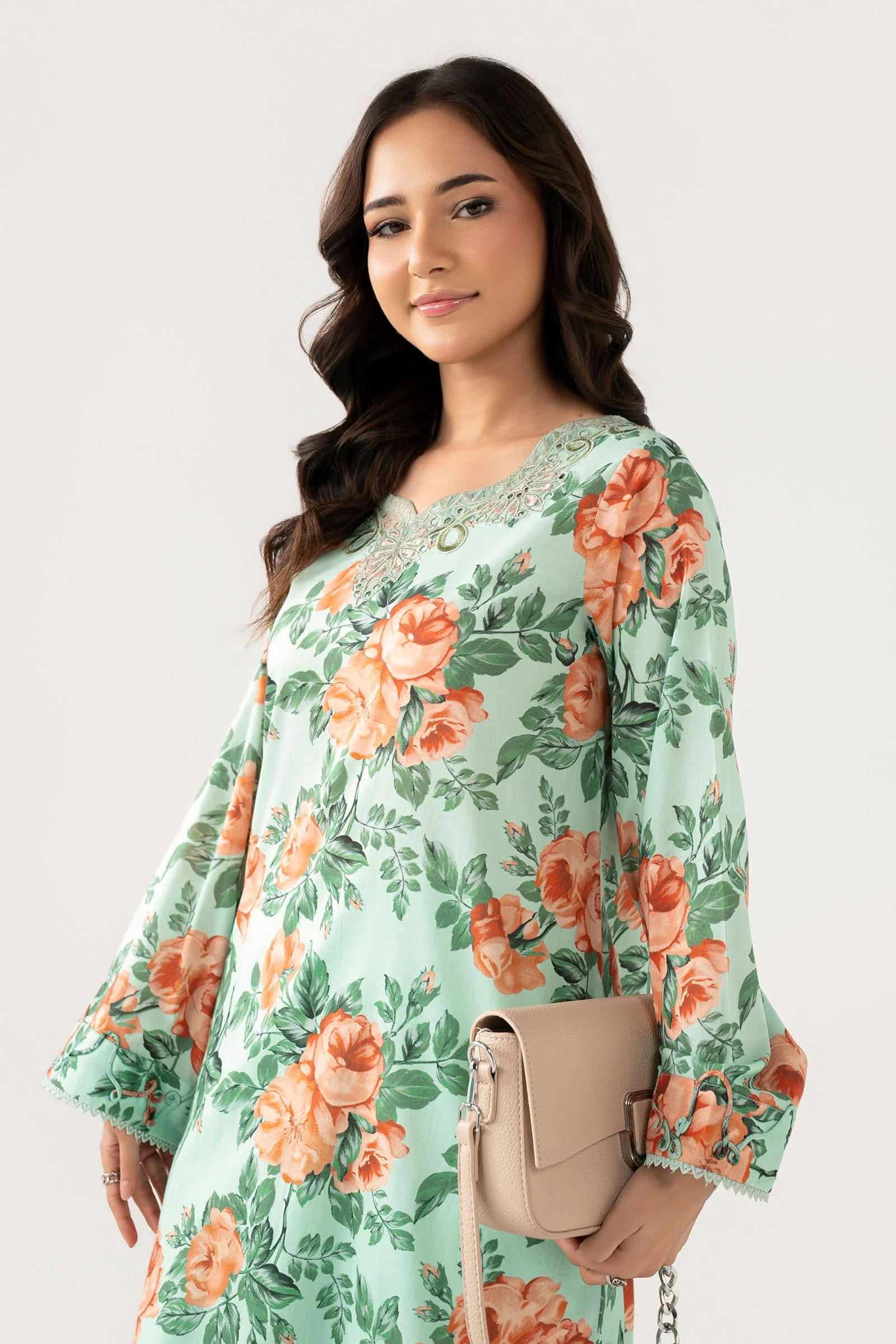 Embroidered Lawn Shirt - Image 3